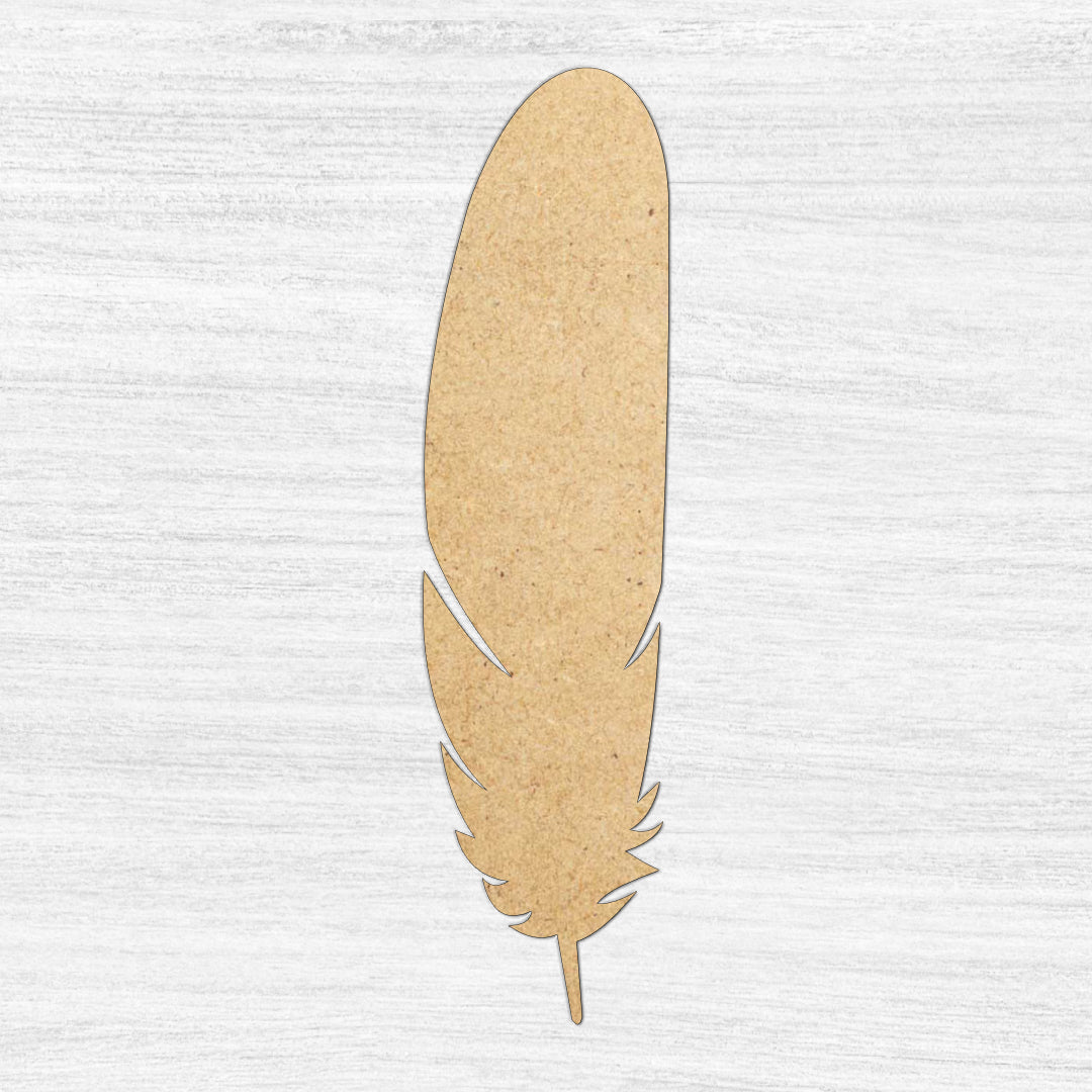 Feather 3 Wooden Craft Shape