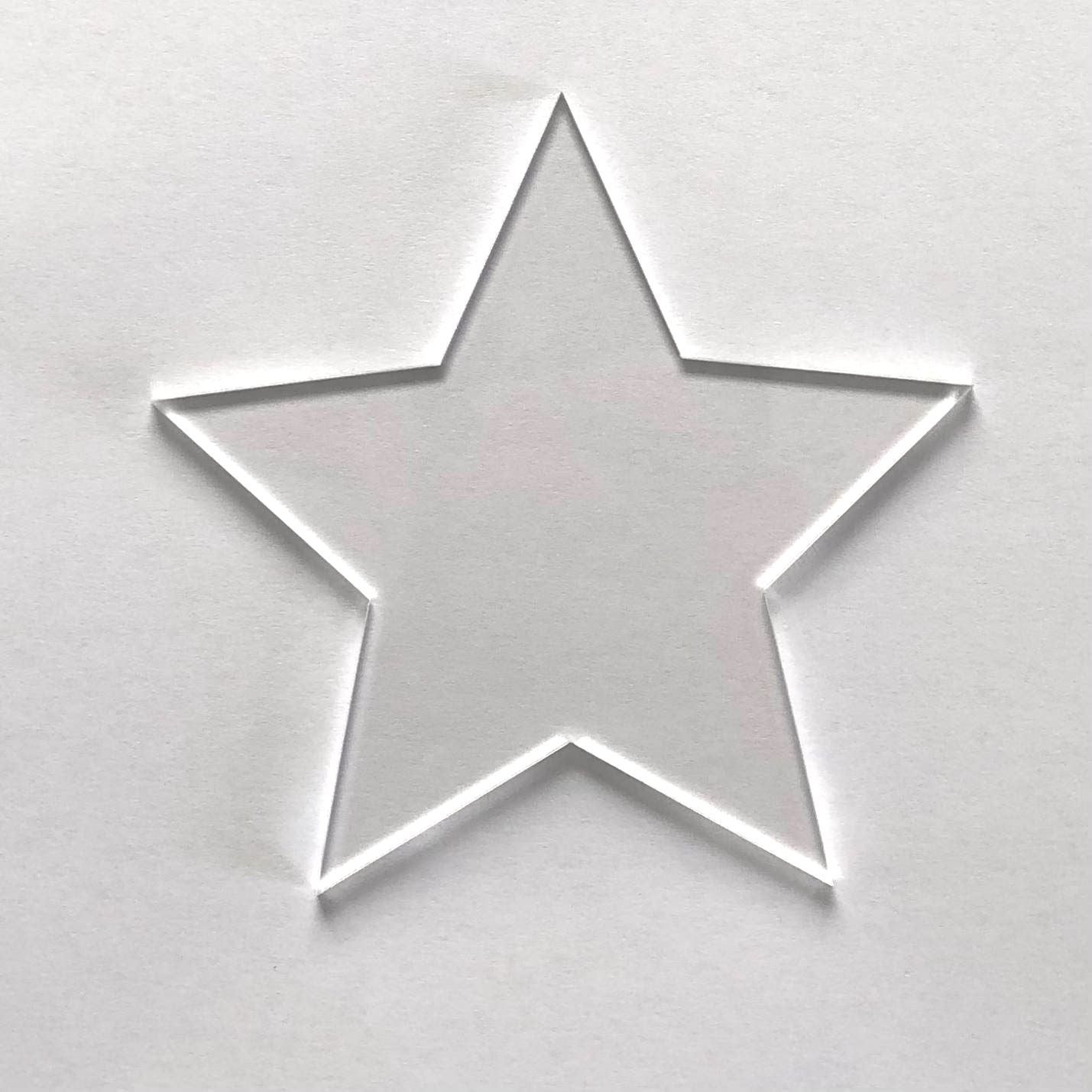 Clear Acrylic Star