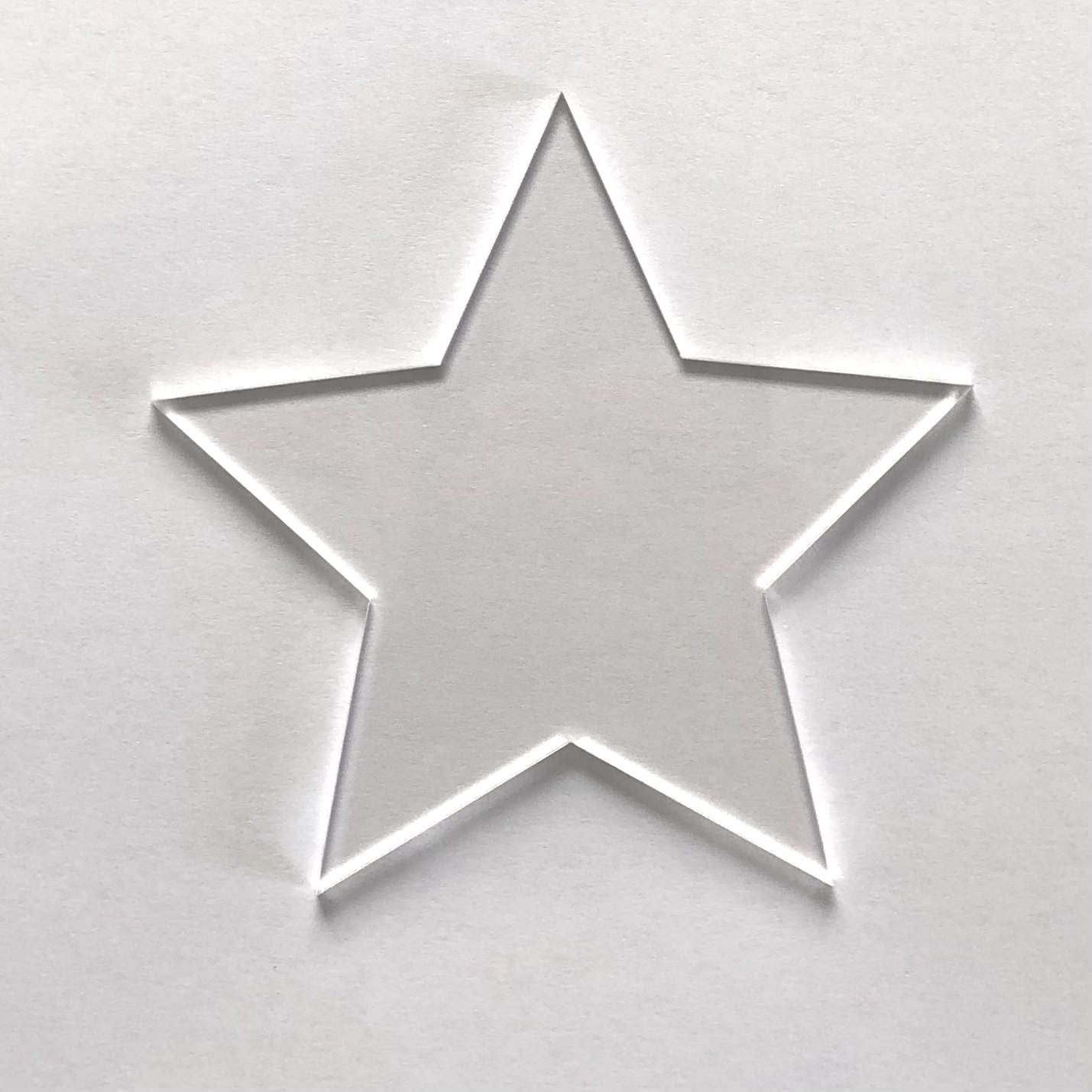 Clear Acrylic Star Acrylic Craft Shape