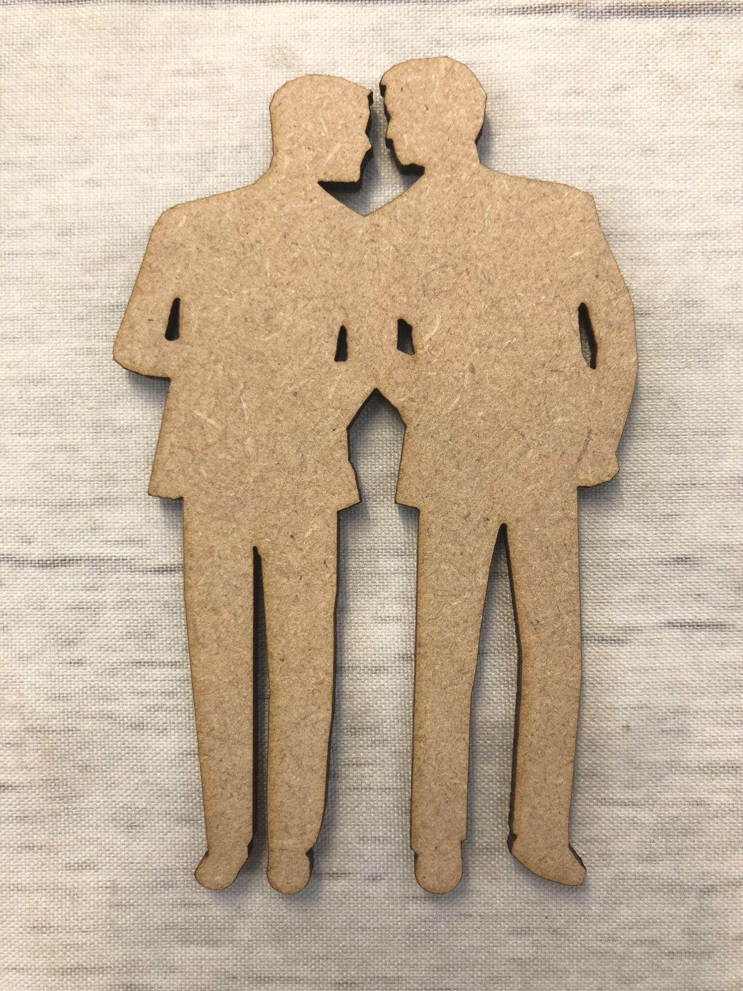 Couple 3 Wooden Craft Shape