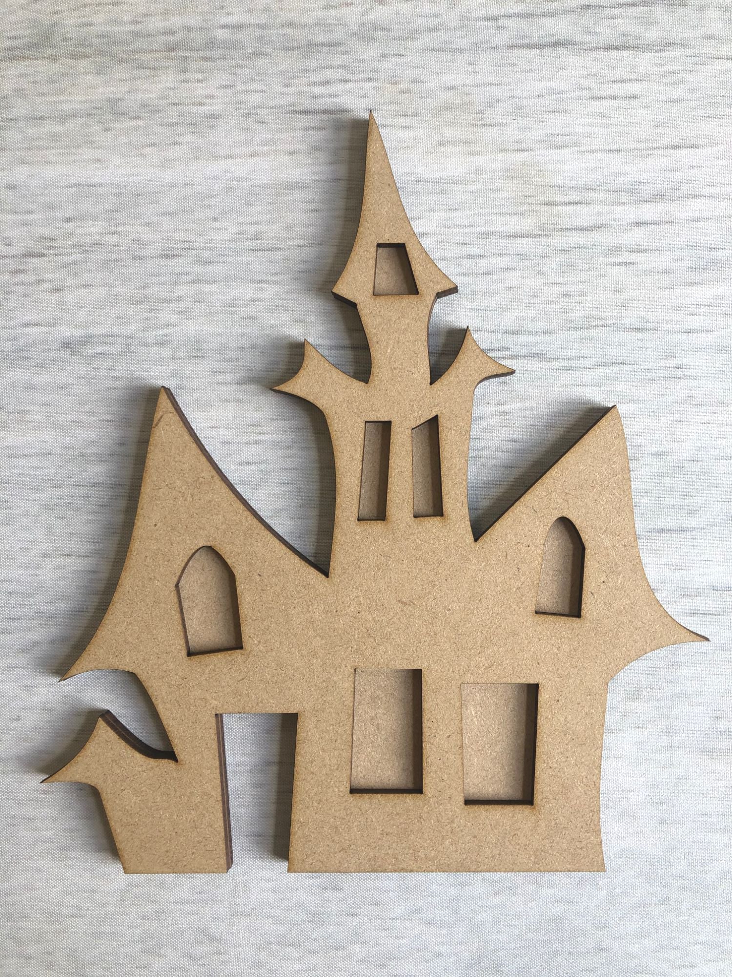 Haunted House 2 part shape Wooden Craft Shape