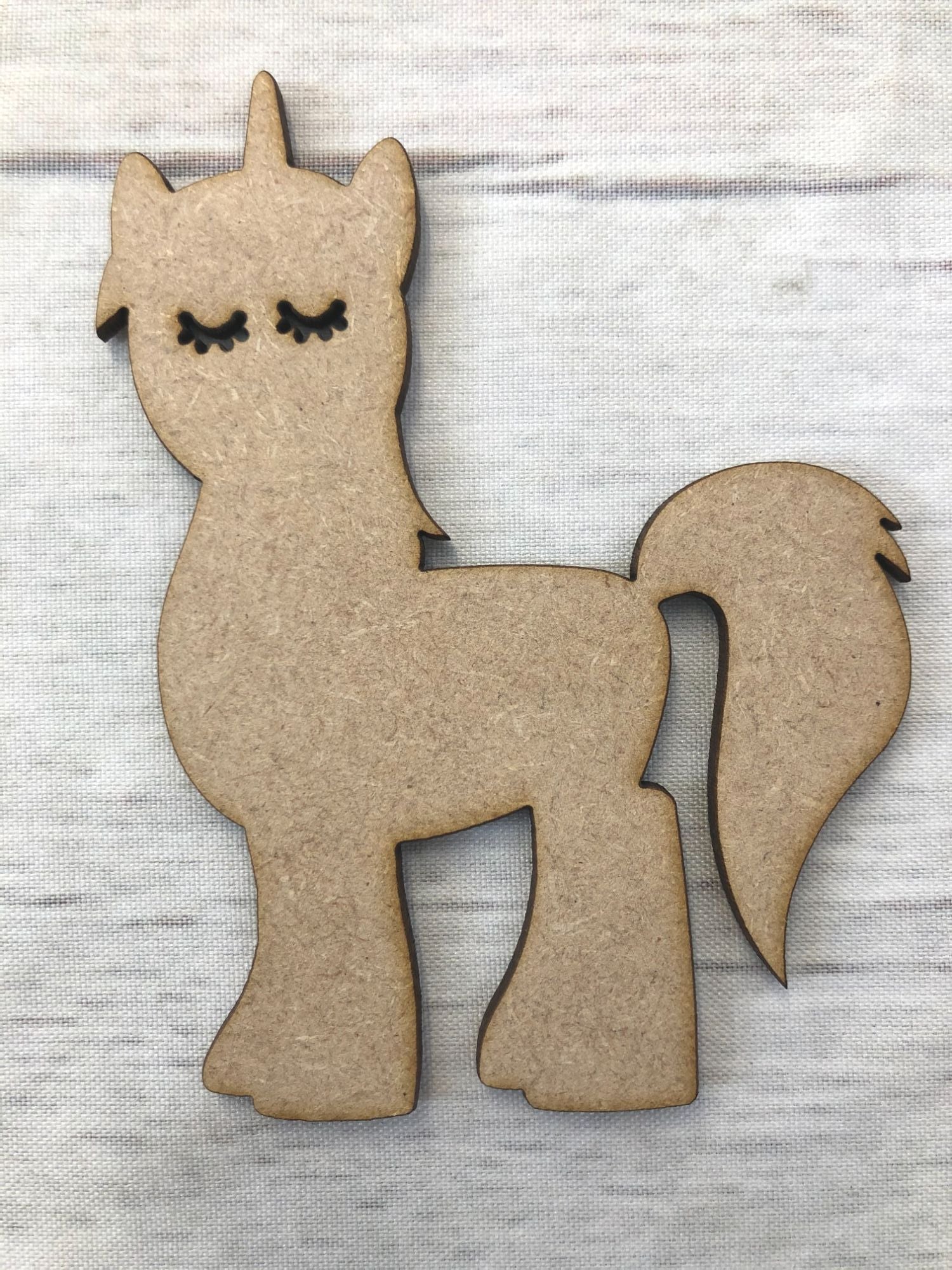 Unicorn horse 7 Wooden Craft Shape