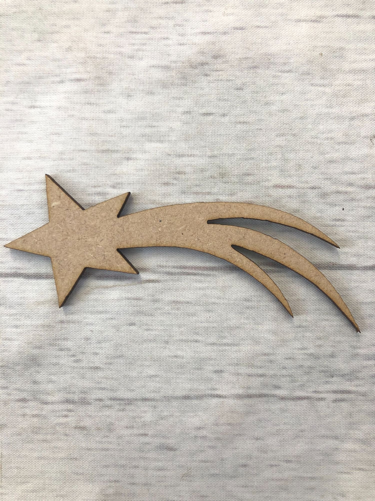 Star - Shooting Wooden Craft Shape