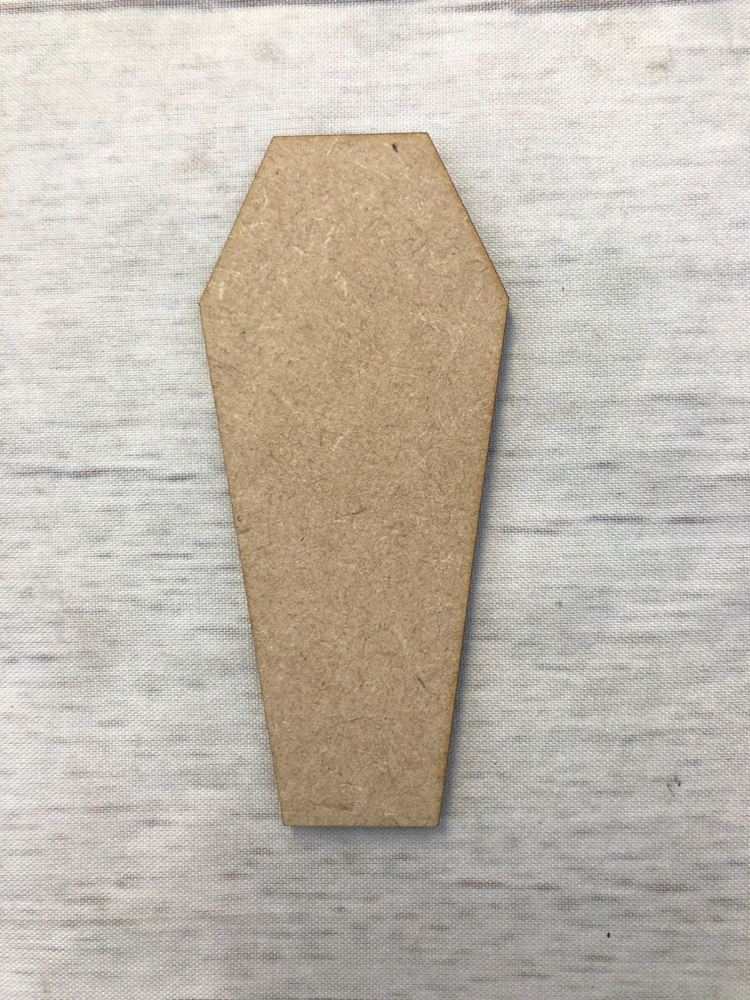 Coffin Wooden Craft Shape
