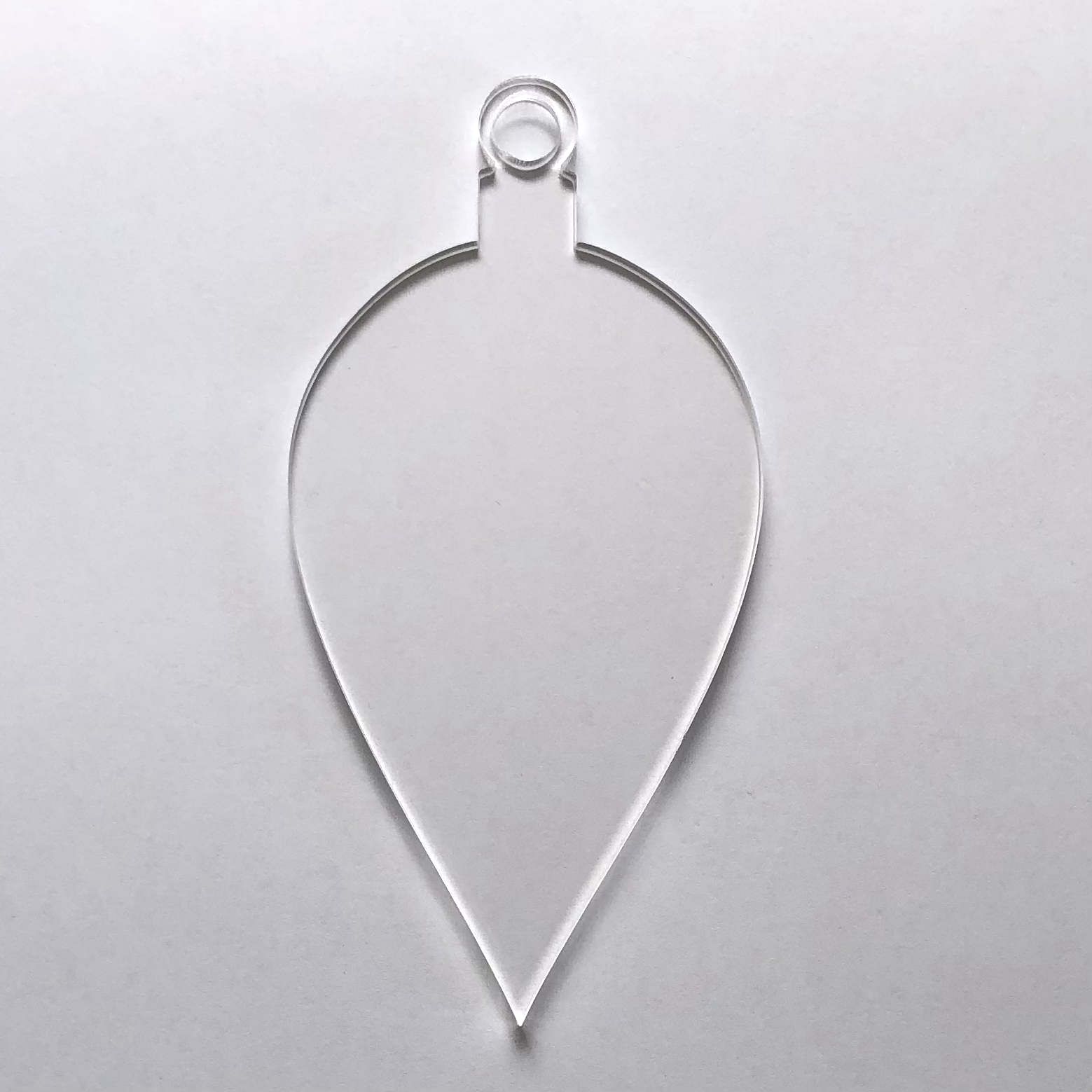 Clear Acrylic Bauble 1 Acrylic Craft Shape