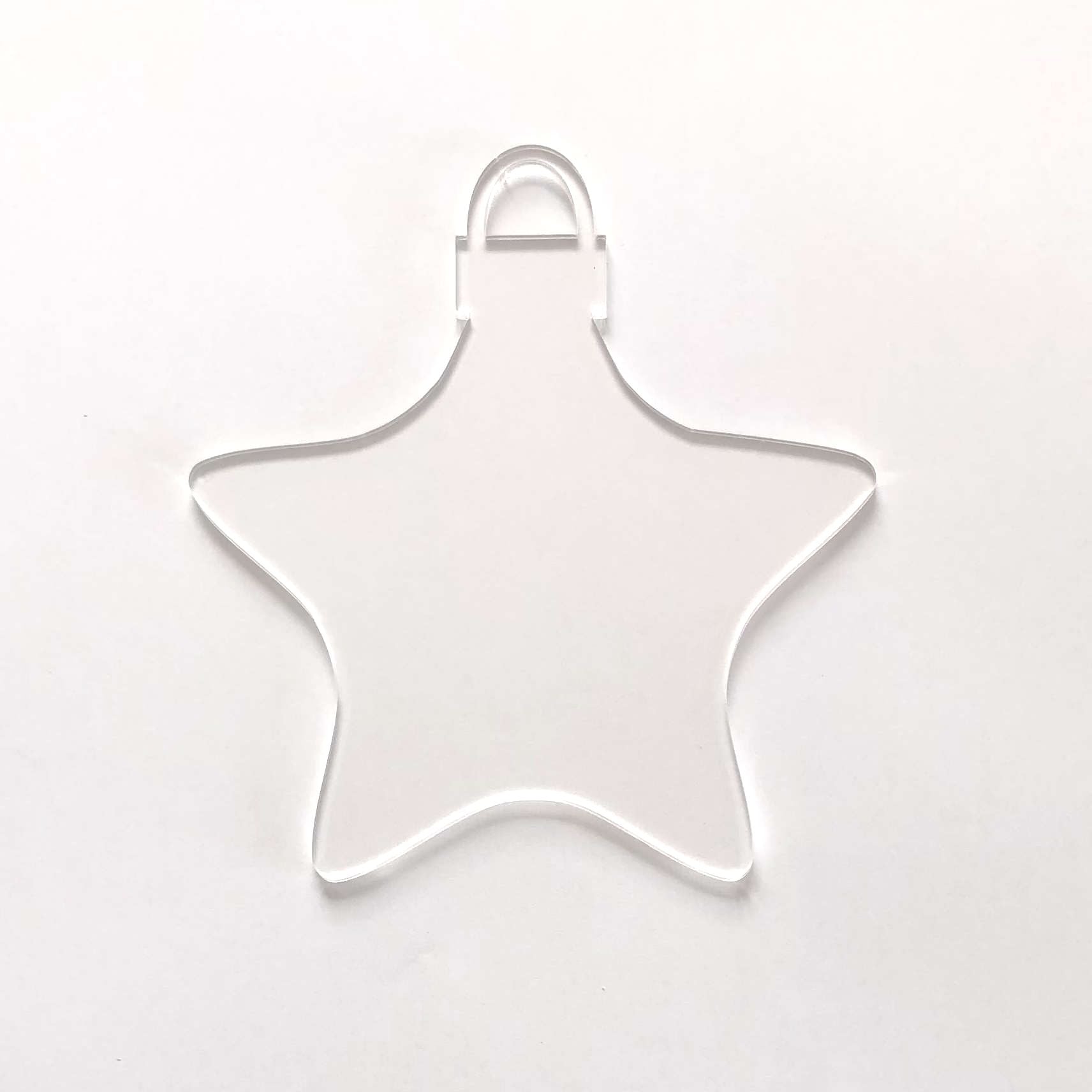 Clear Acrylic Bauble 3 (Star) Acrylic Craft Shape