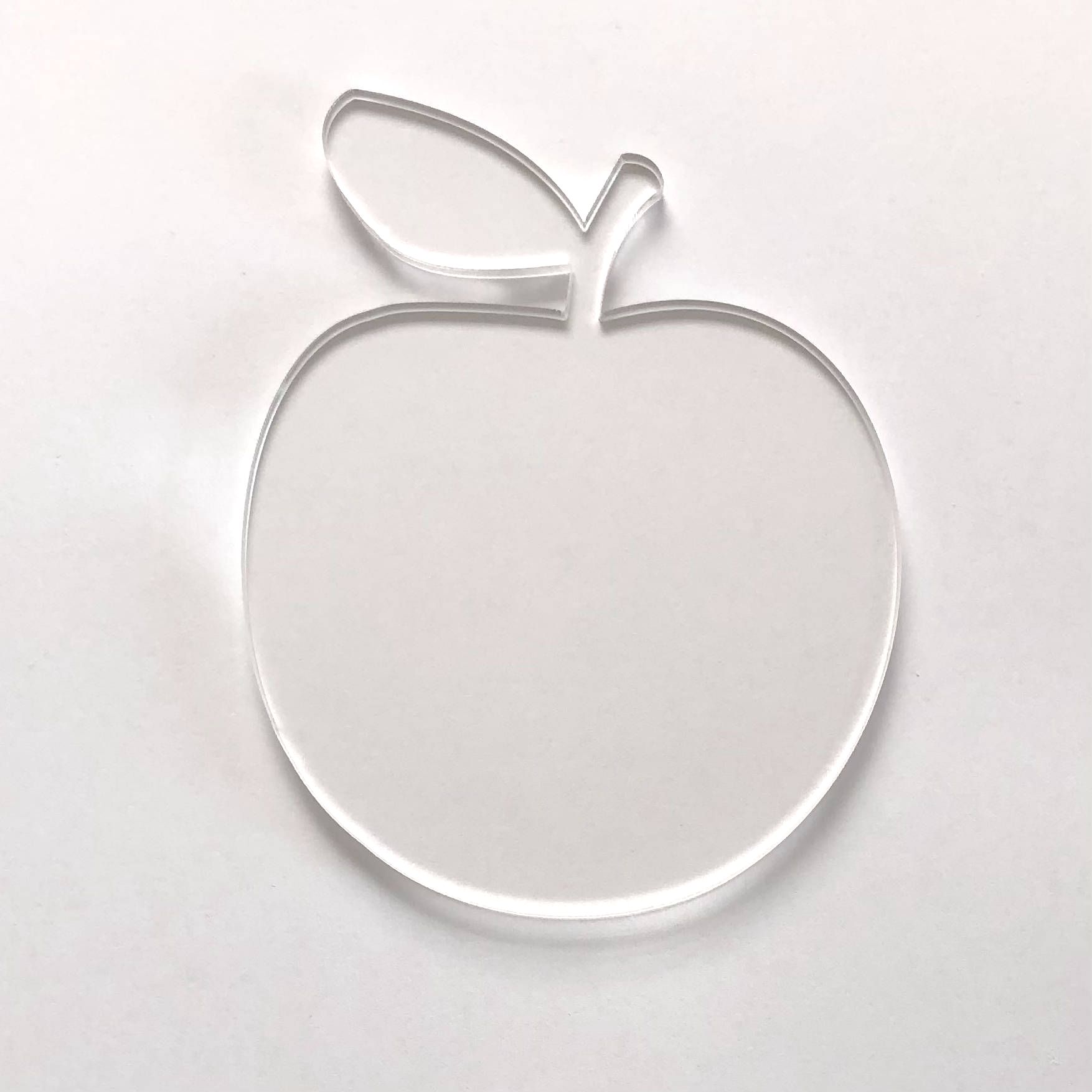 Clear Acrylic Apple Acrylic Craft Shape