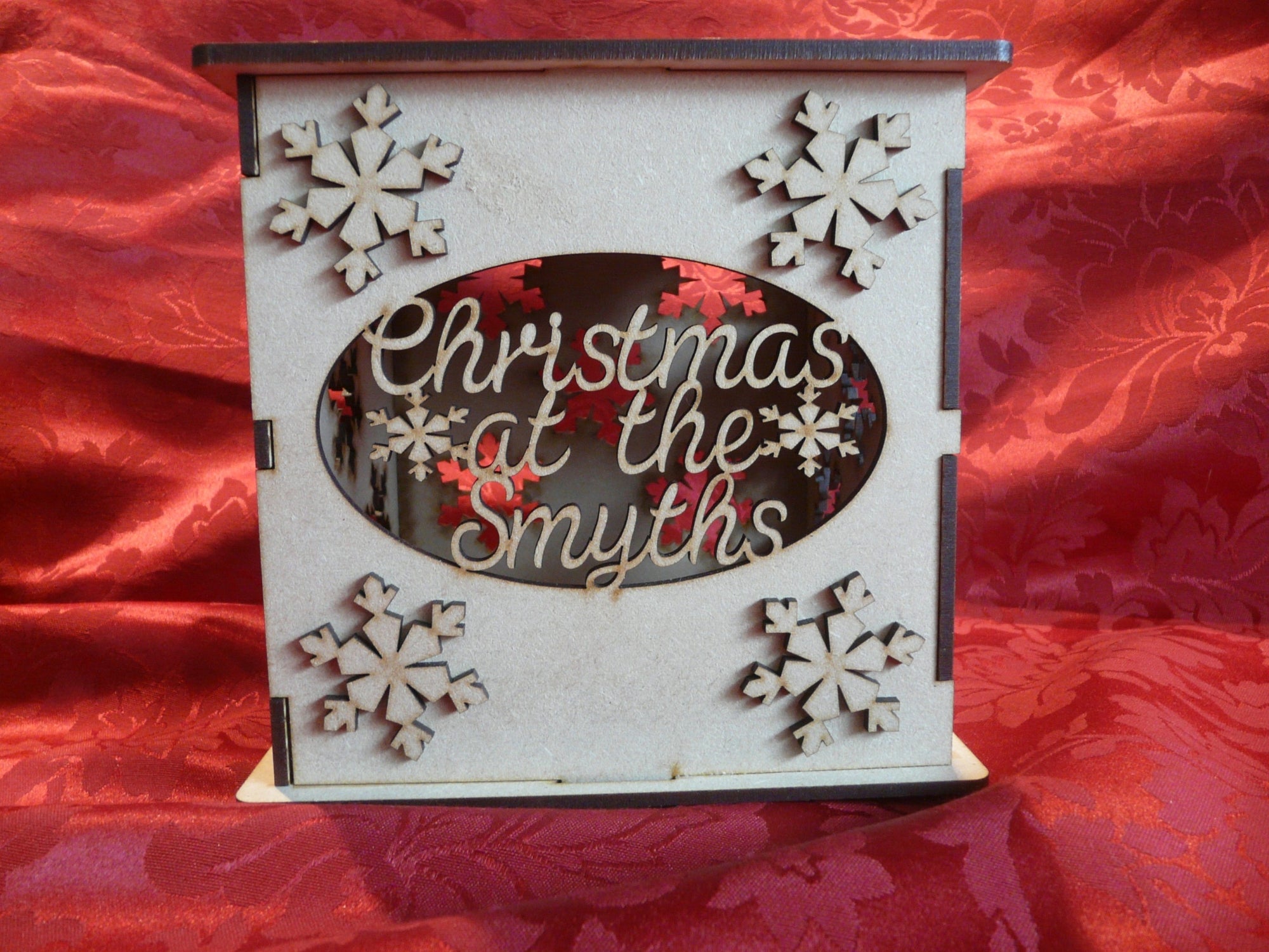 LED light box -  Christmas  - Customised Wooden Craft Shape