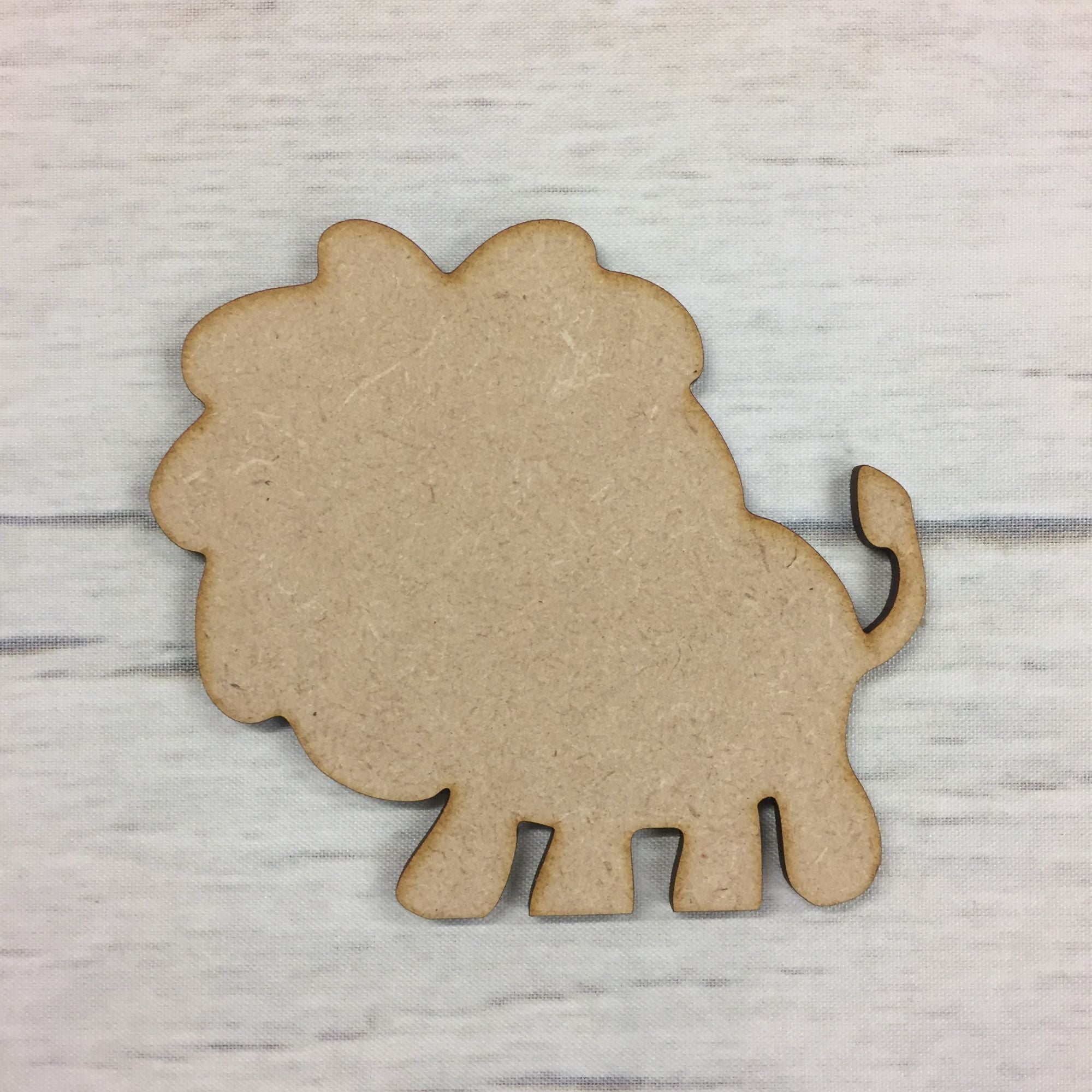 Baby Lion Wooden Craft Shape