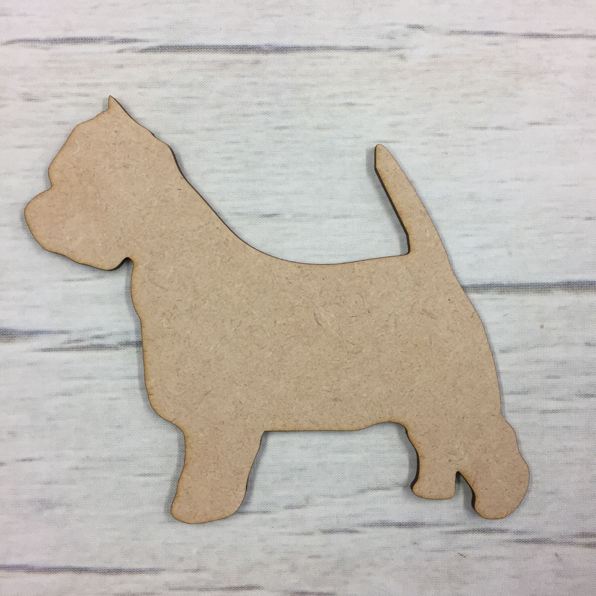 Dog  - Westie Wooden Craft Shape