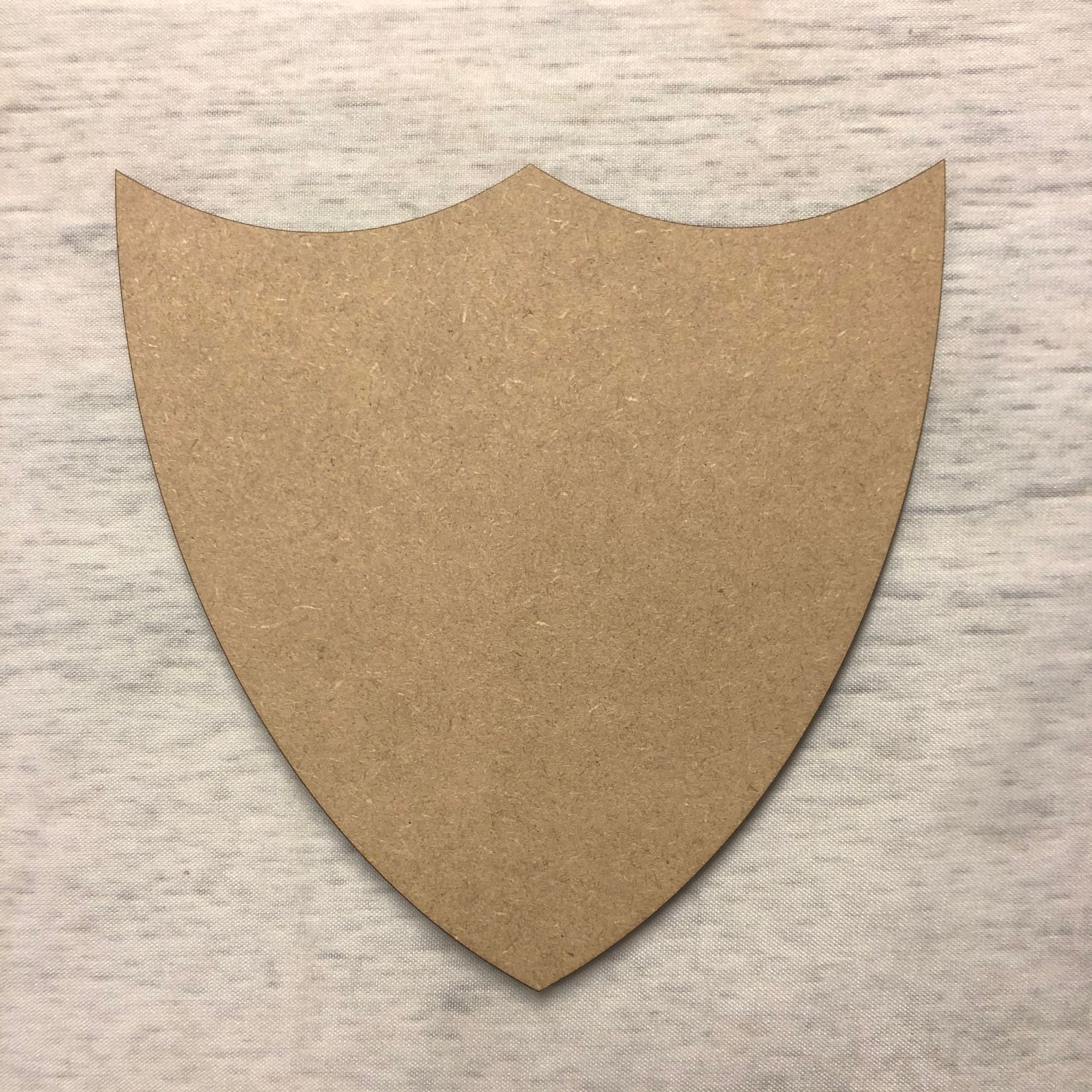 Blank name plaque - shield 1 Wooden Craft Shape