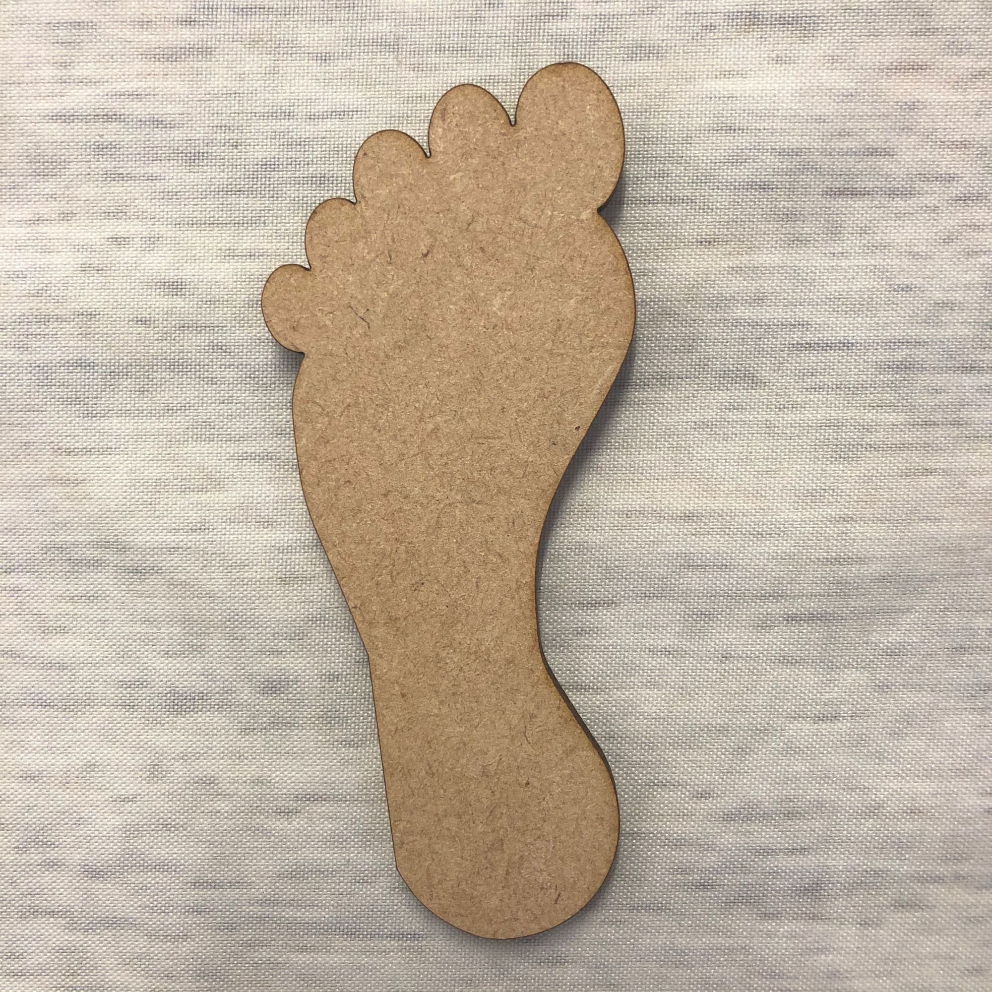 Foot Print Wooden Craft Shape