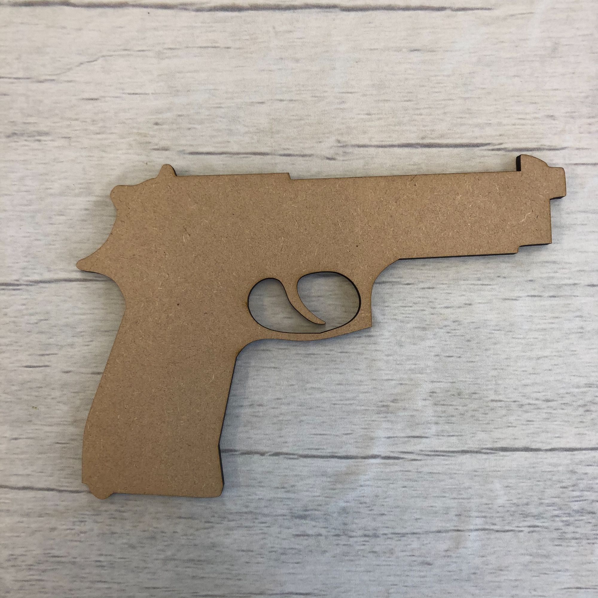 Gun Wooden Craft Shape