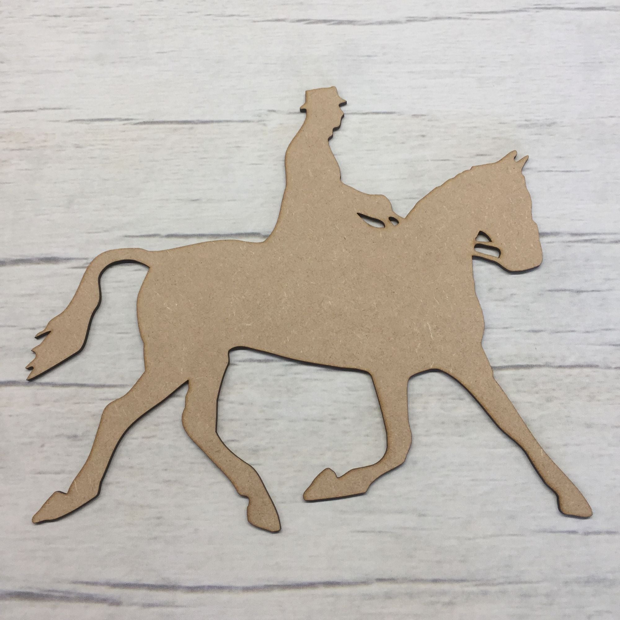 Horse 3 - Dressage Horse Wooden Craft Shape