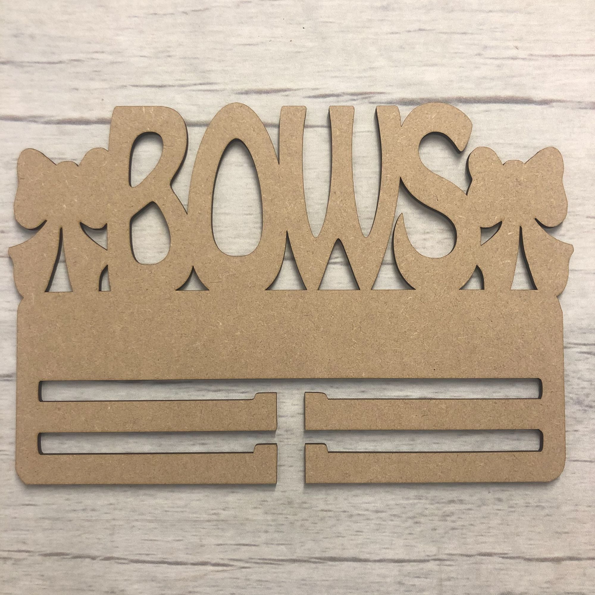 Bow Hanger - Bows Wooden Craft Shape