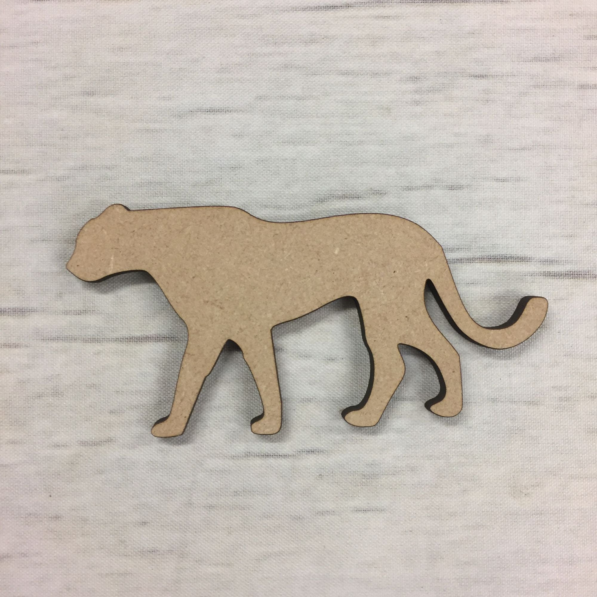 Cheetah Wooden Craft Shape