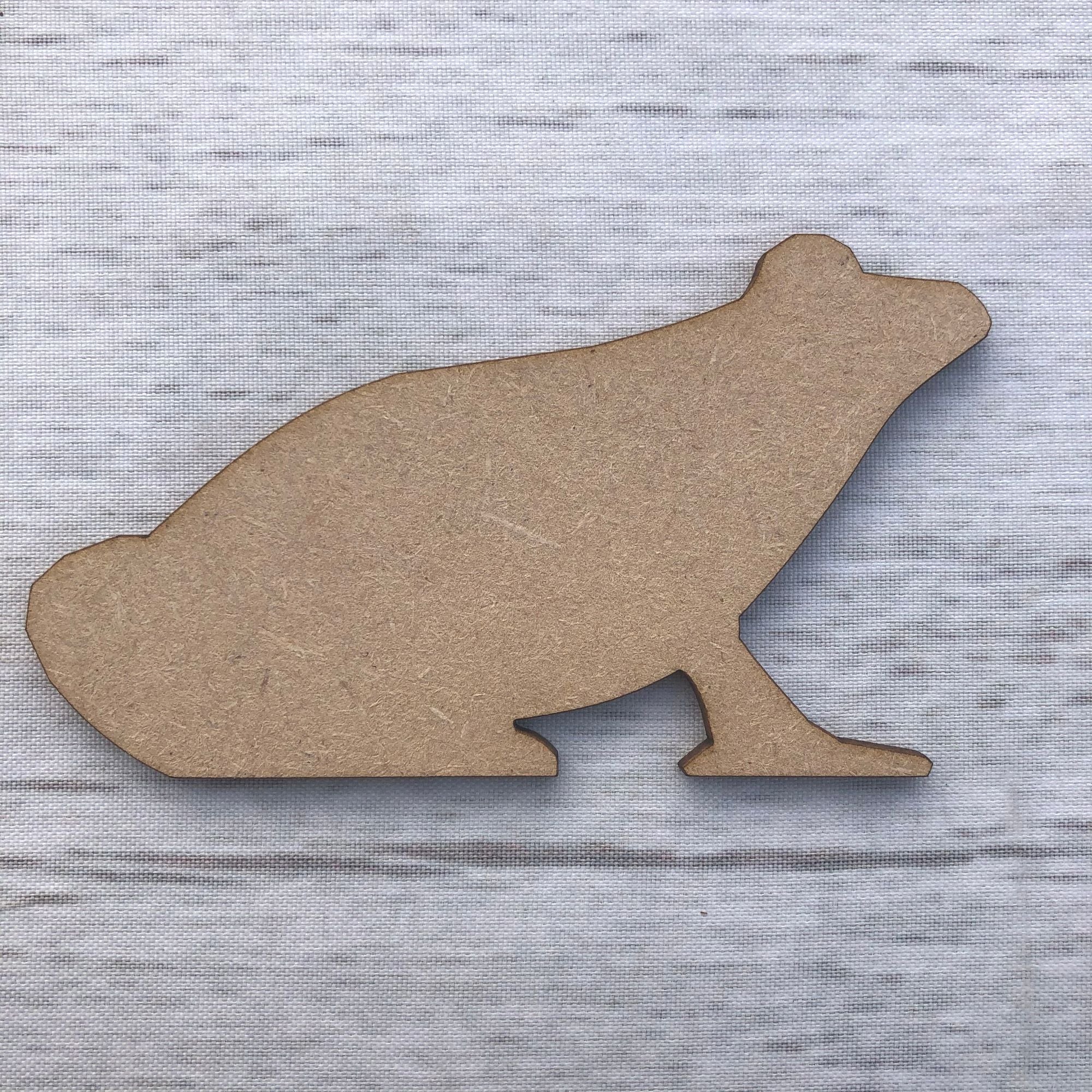Frog 2 Wooden Craft Shape
