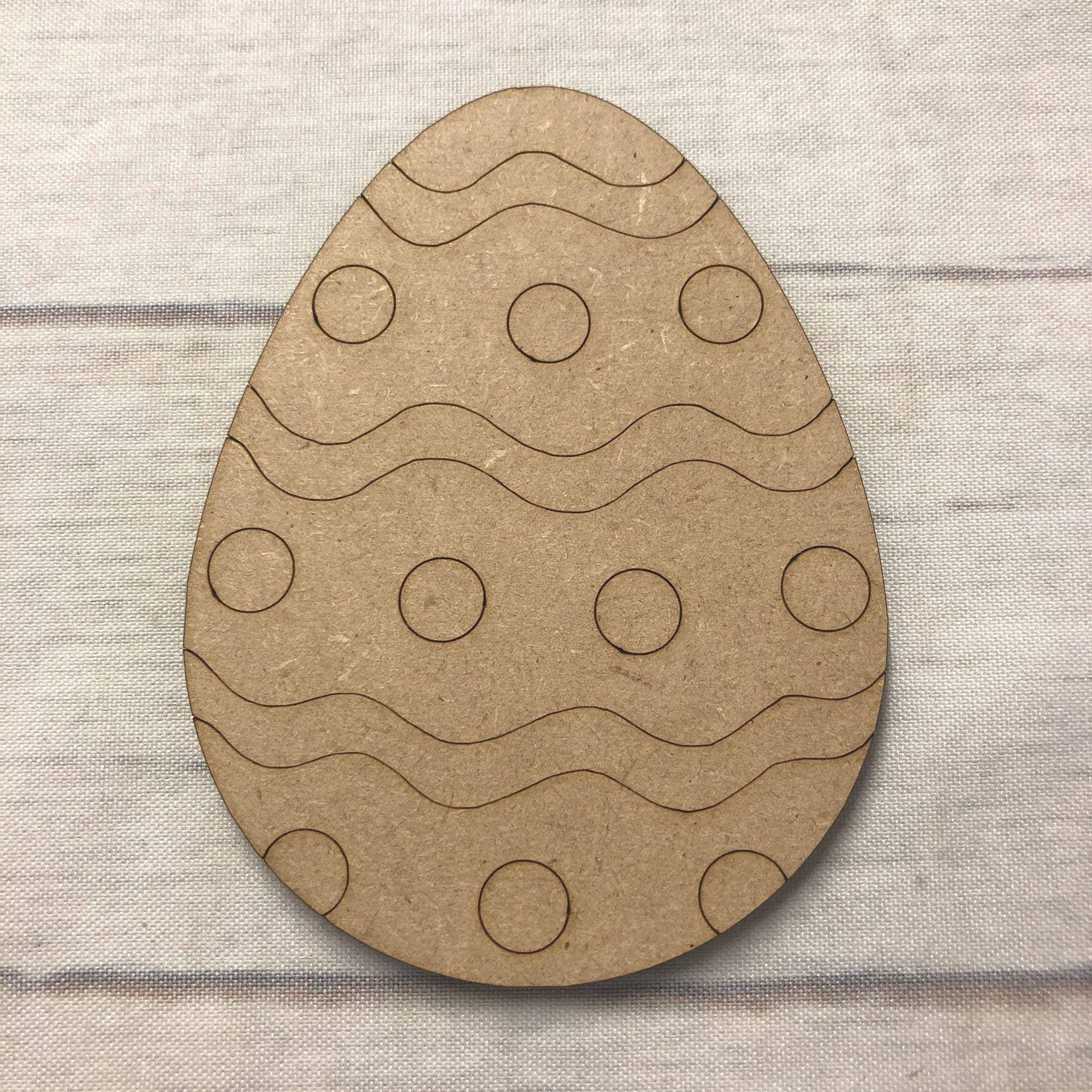 Easter Egg 2 - engraved Wooden Craft Shape