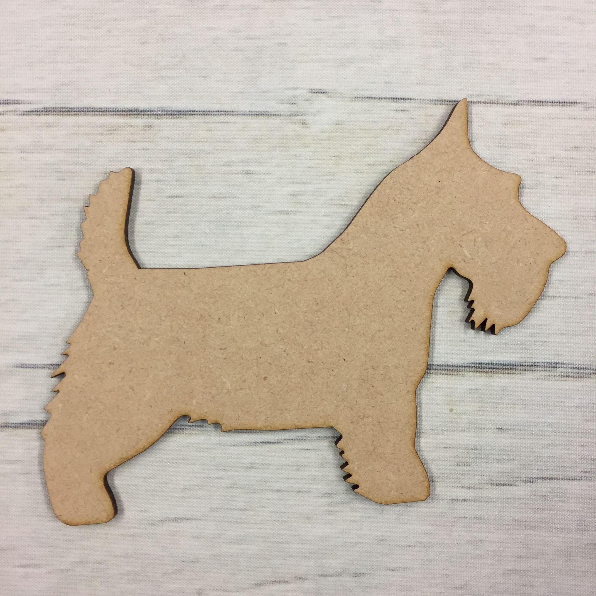 Dog  - Scottie Wooden Craft Shape
