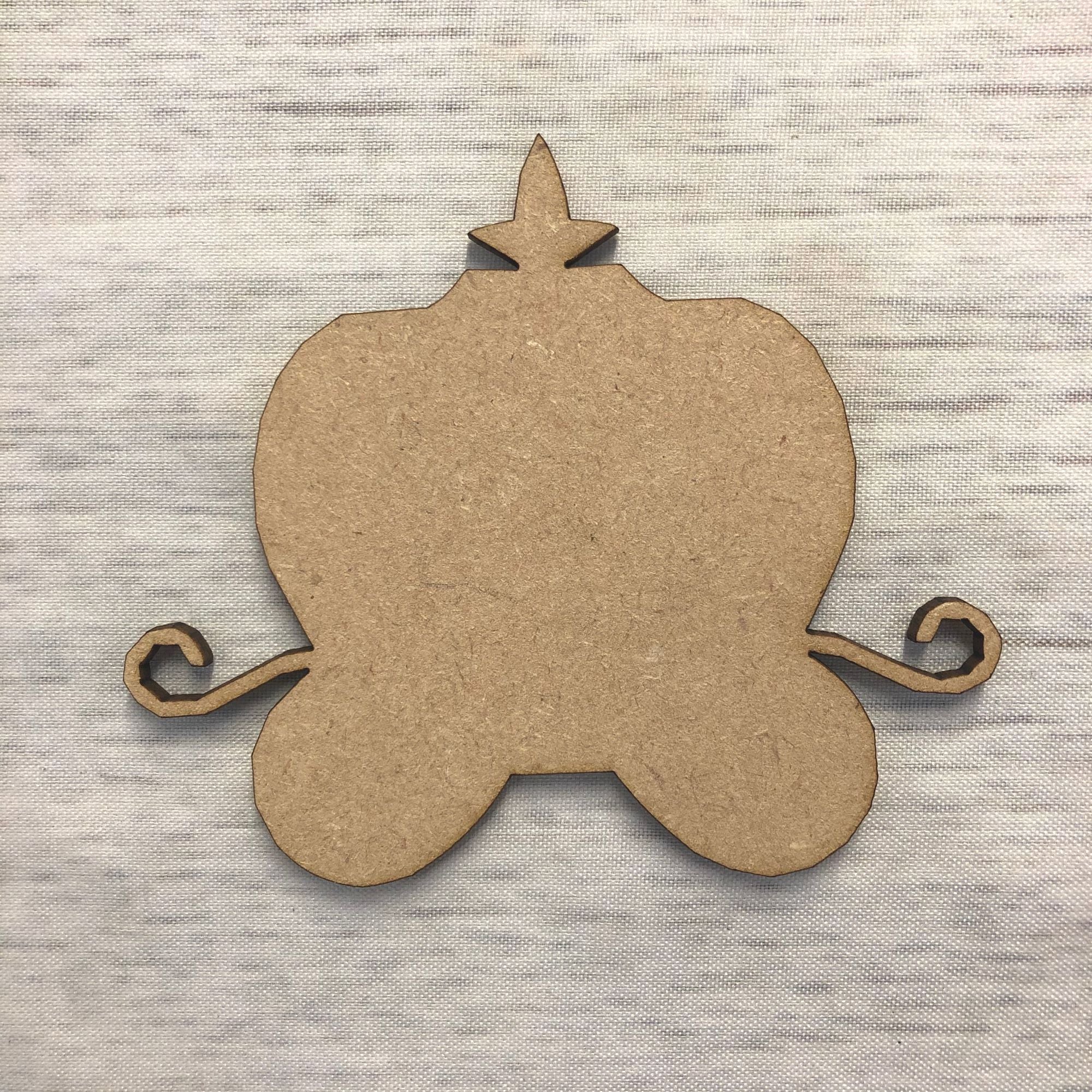 Princess Carriage 2 Wooden Craft Shape