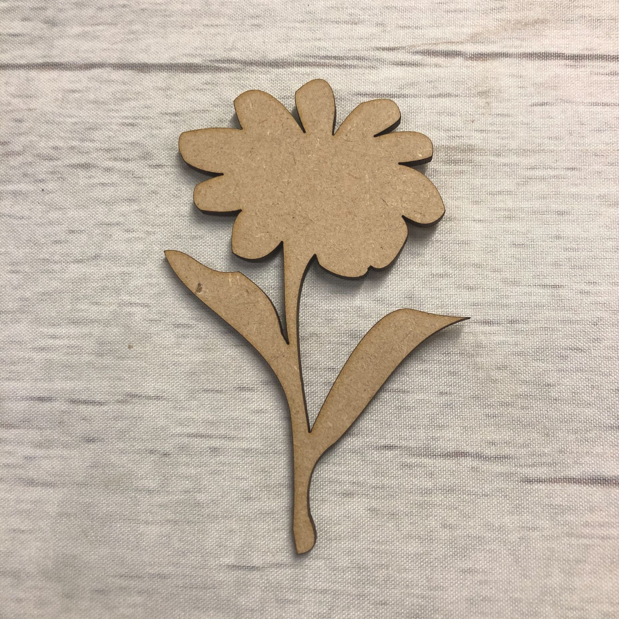 Daisy flower Wooden Craft Shape