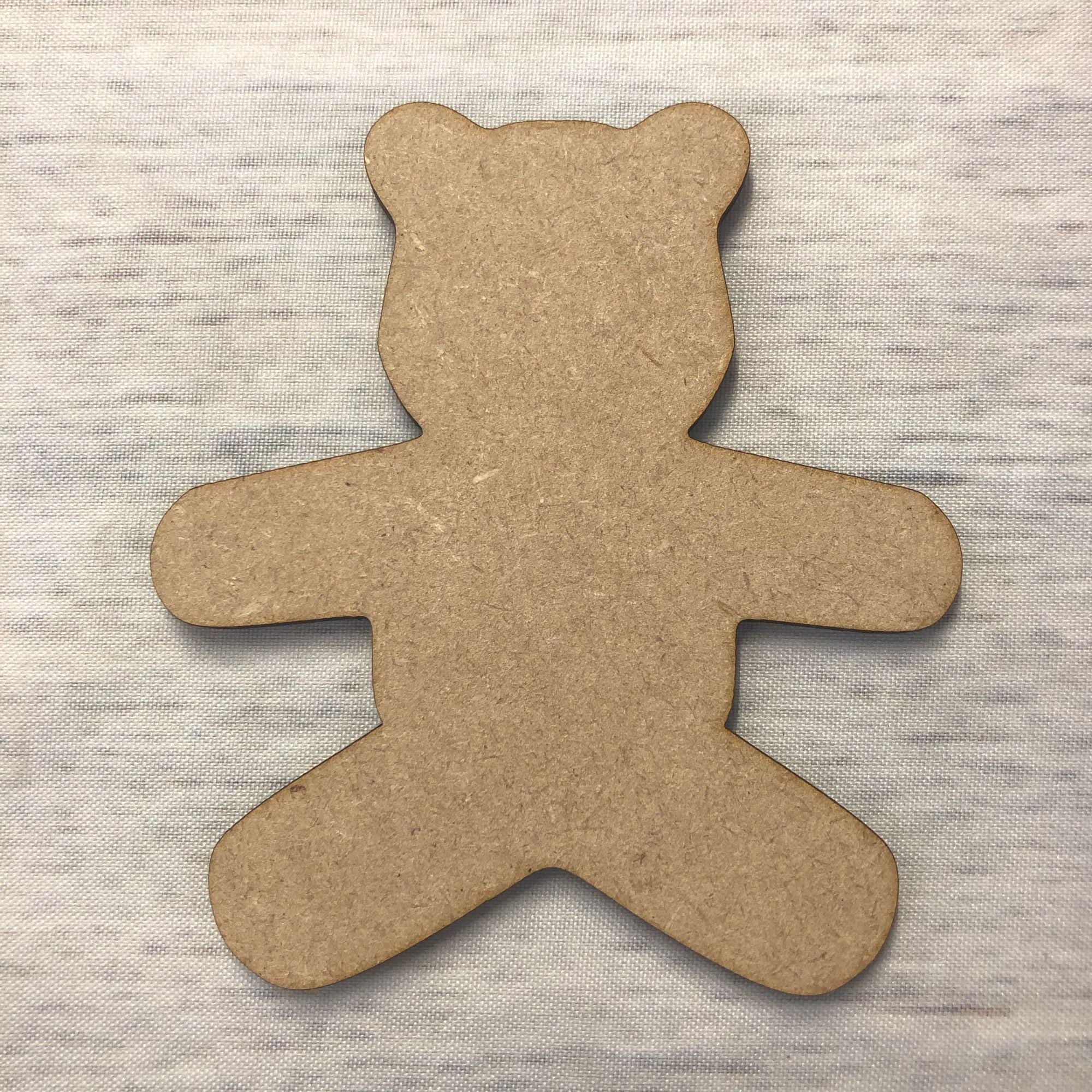 Teddy 2 Wooden Craft Shape