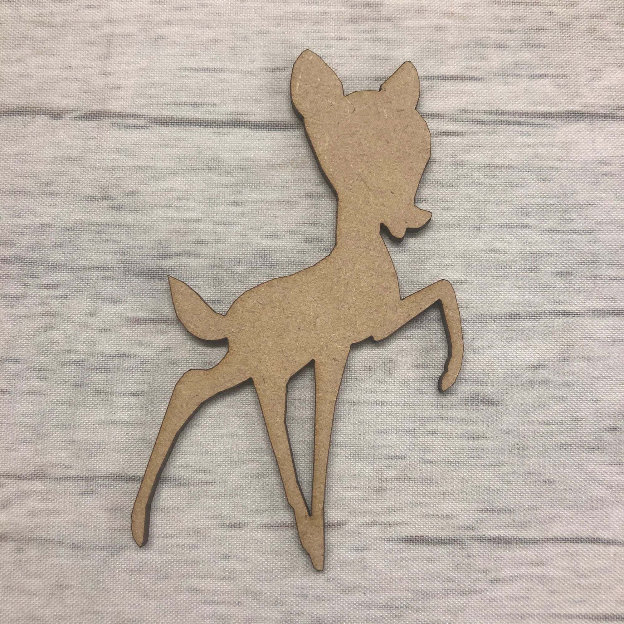 Baby Deer Wooden Craft Shape