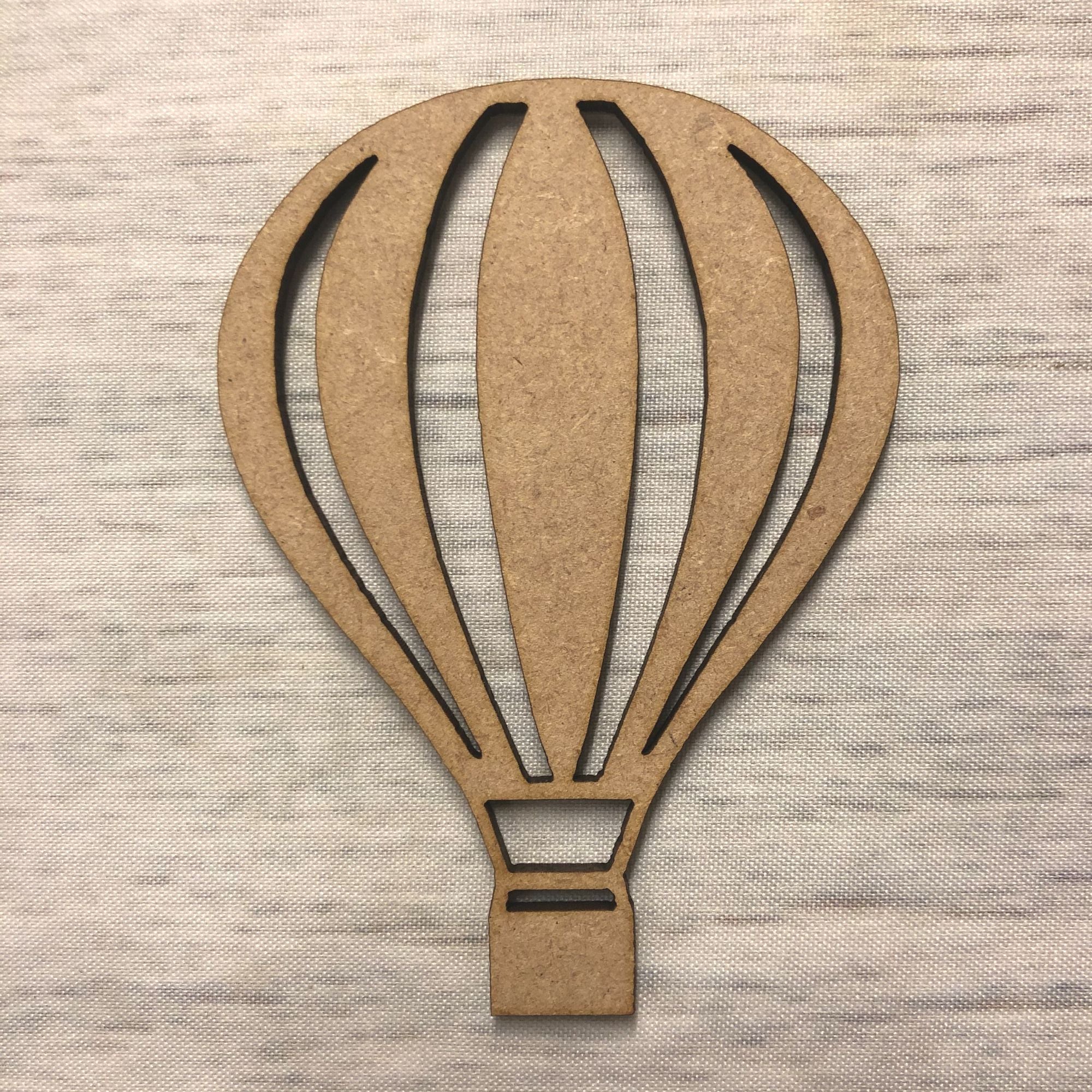 Hot air balloon 2 Wooden Craft Shape