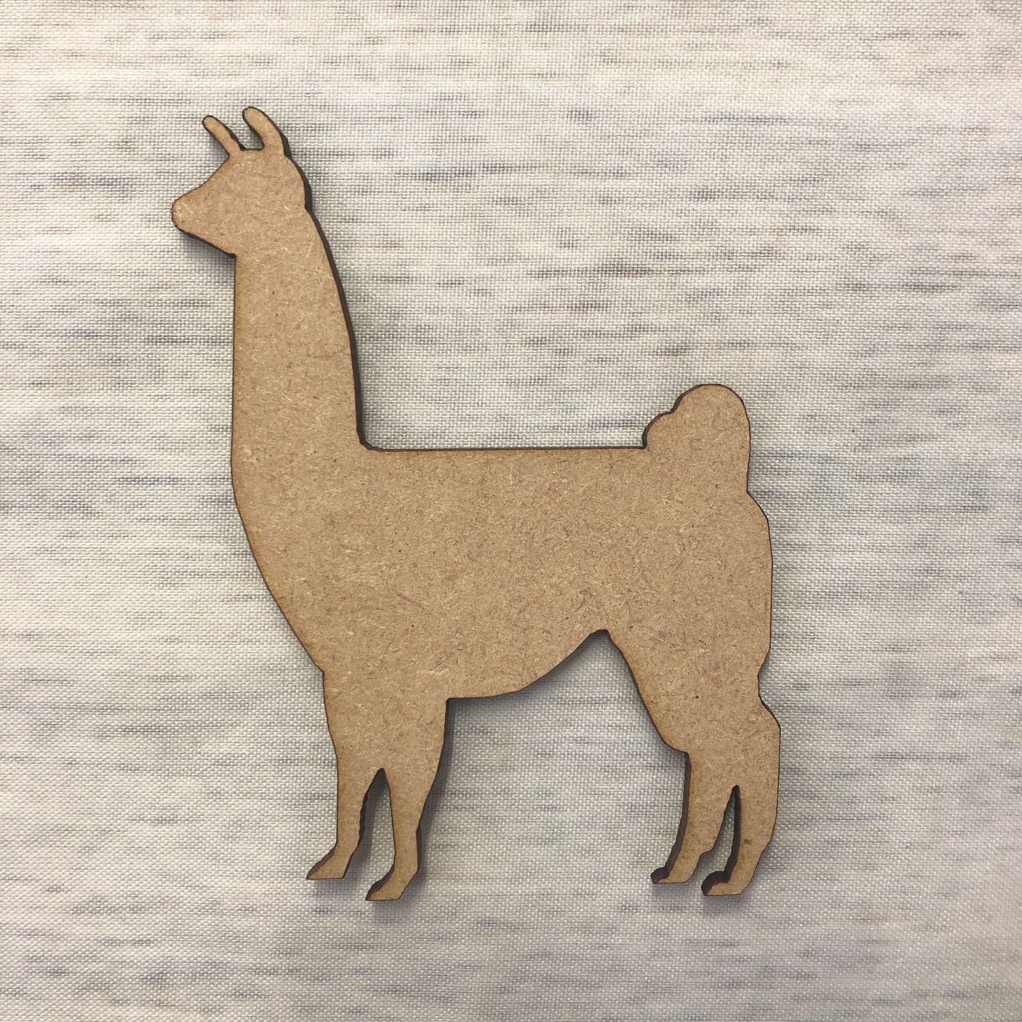 Llama Wooden Craft Shape