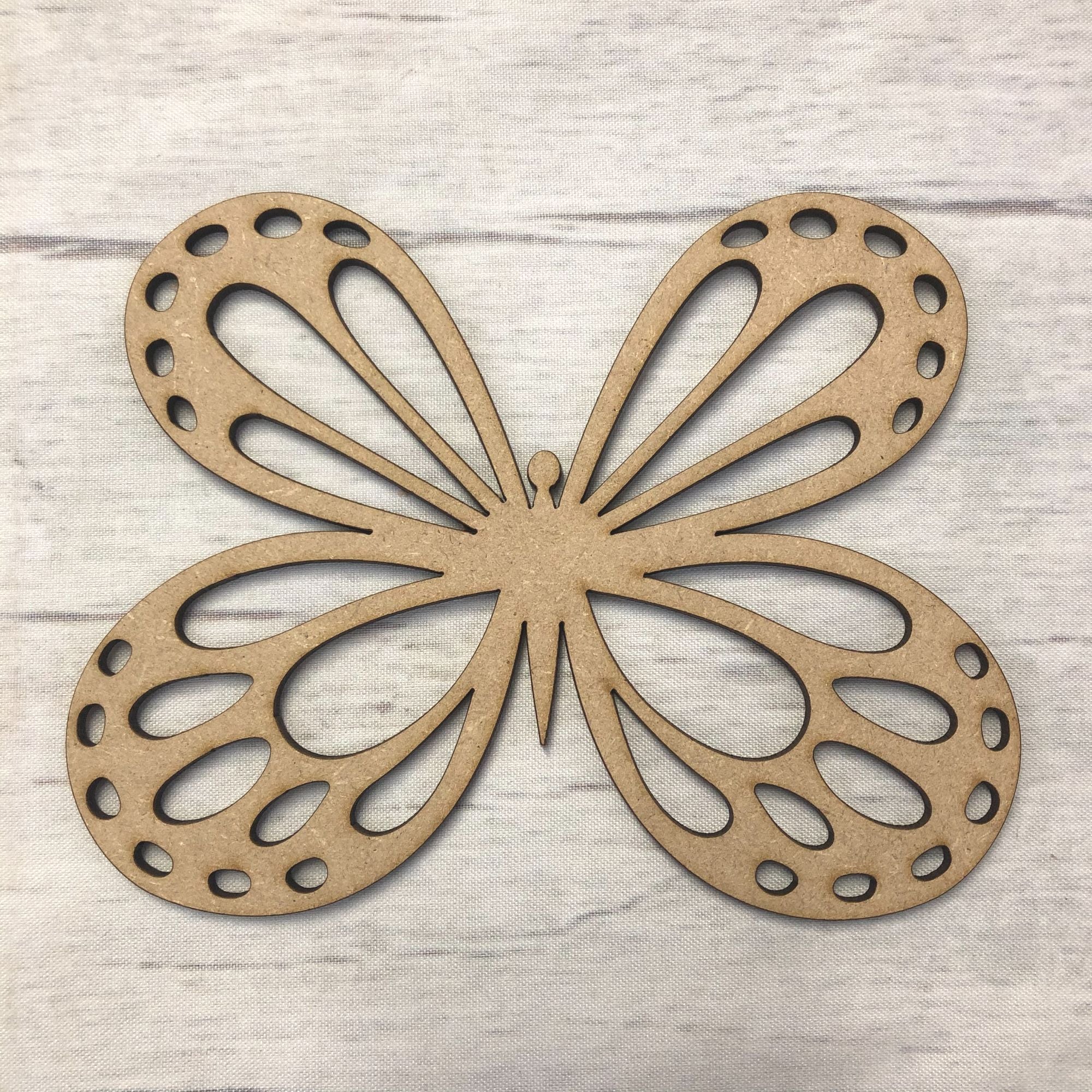 Butterfly  -  Detailed 4 Wooden Craft Shape