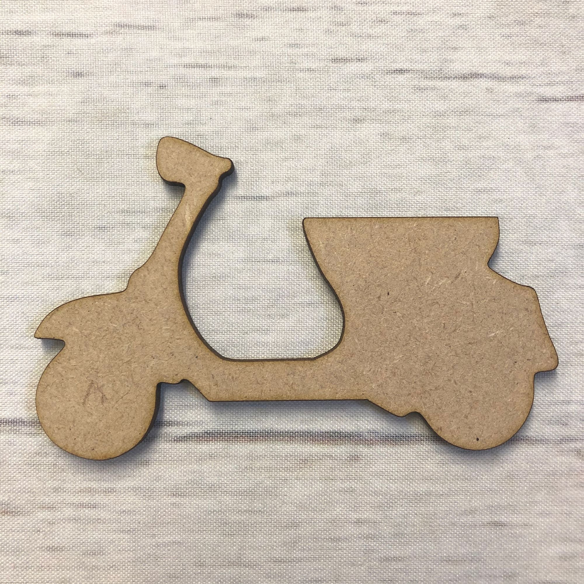 Scooter Wooden Craft Shape