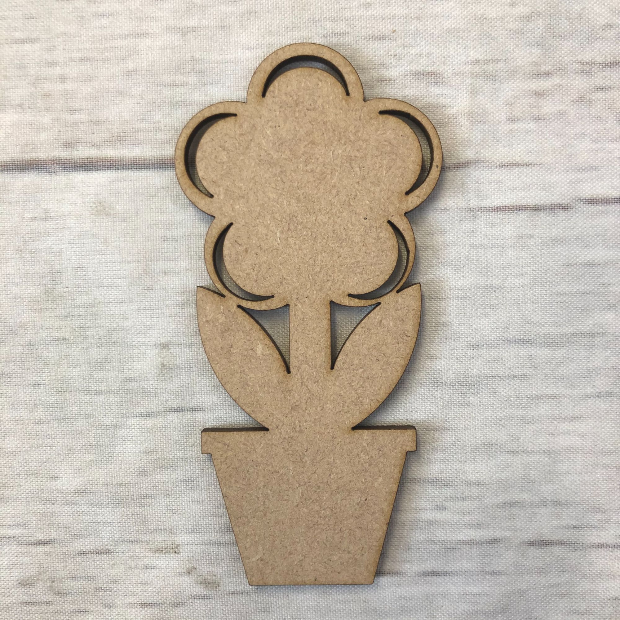 Sunflower Shape 2 Wooden Craft Shape
