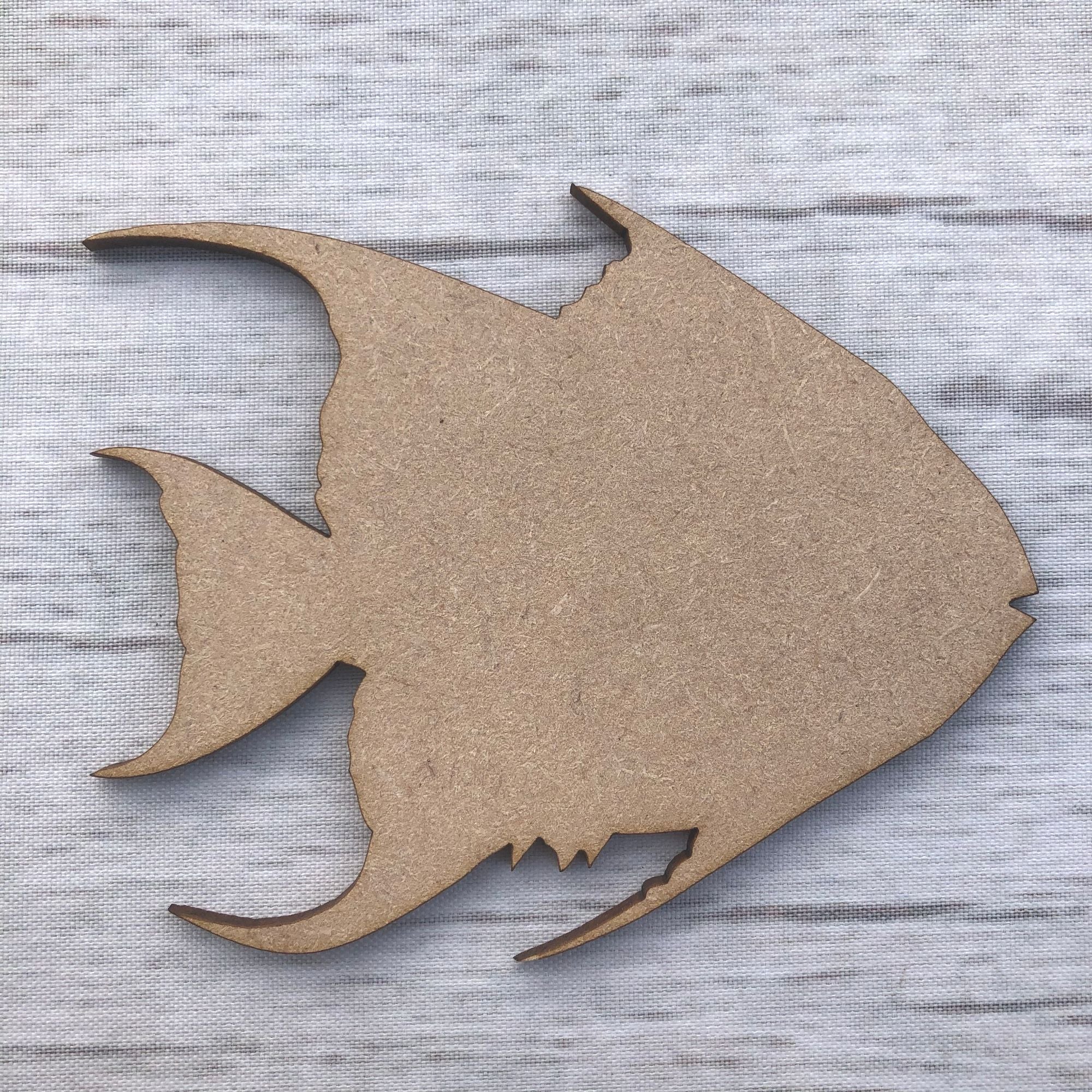 Fish 2 - Angelfish Wooden Craft Shape