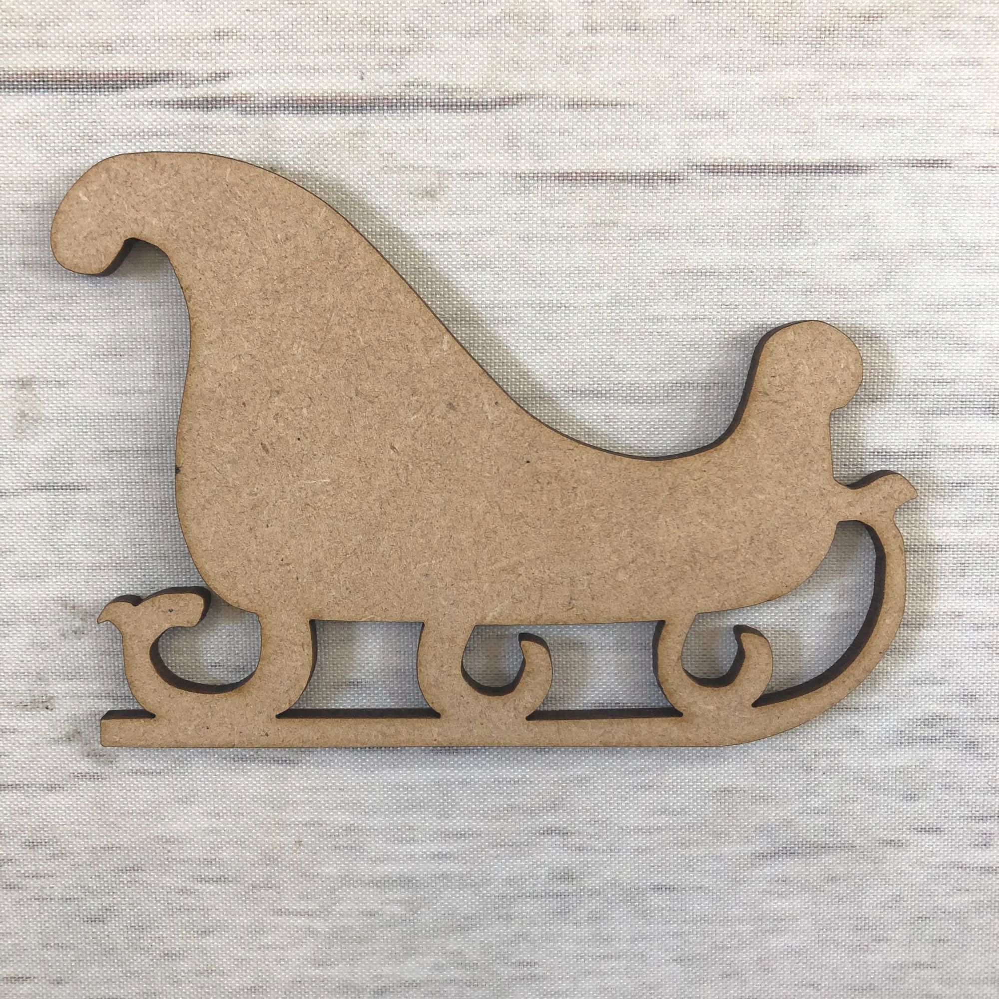 Sleigh Wooden Craft Shape