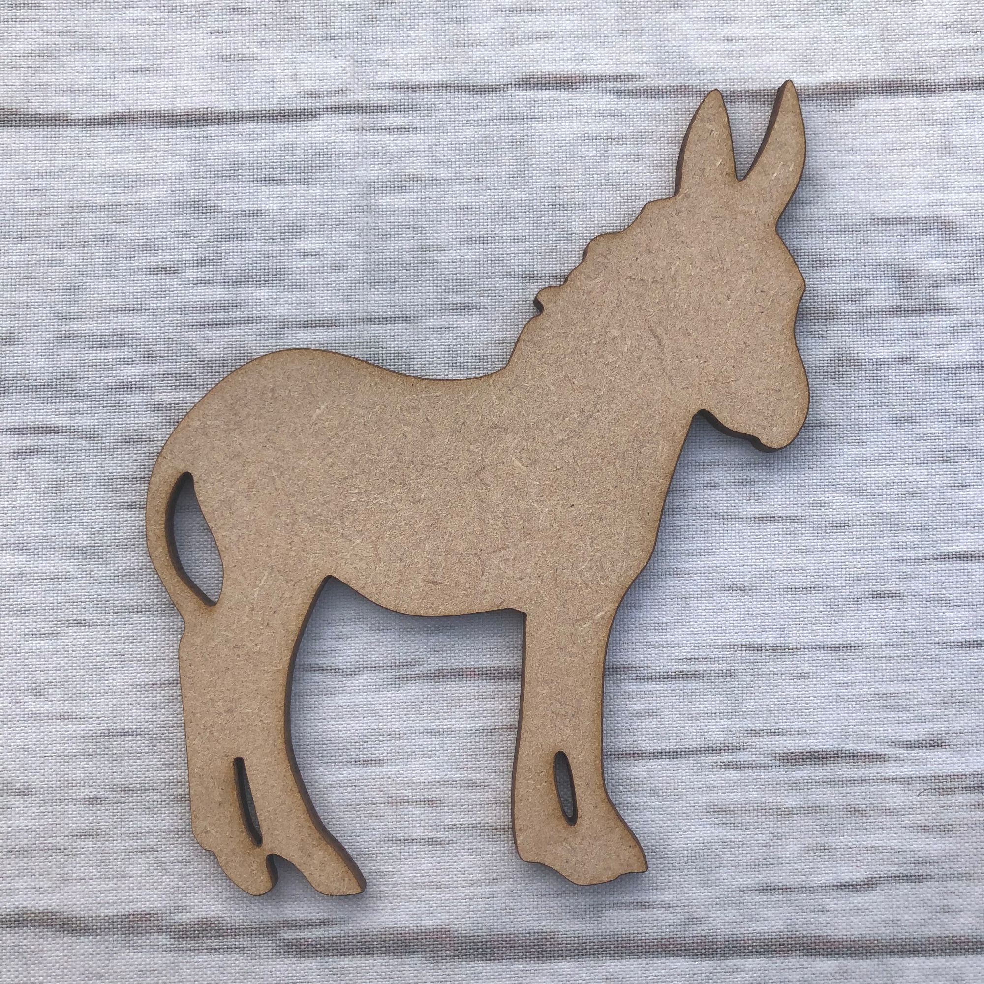 Donkey Wooden Craft Shape
