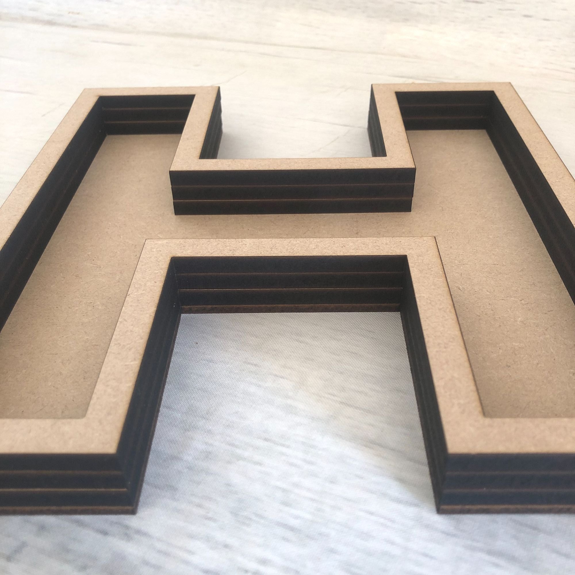 Fillable Letters (Not Freestanding) Wooden Craft Shape