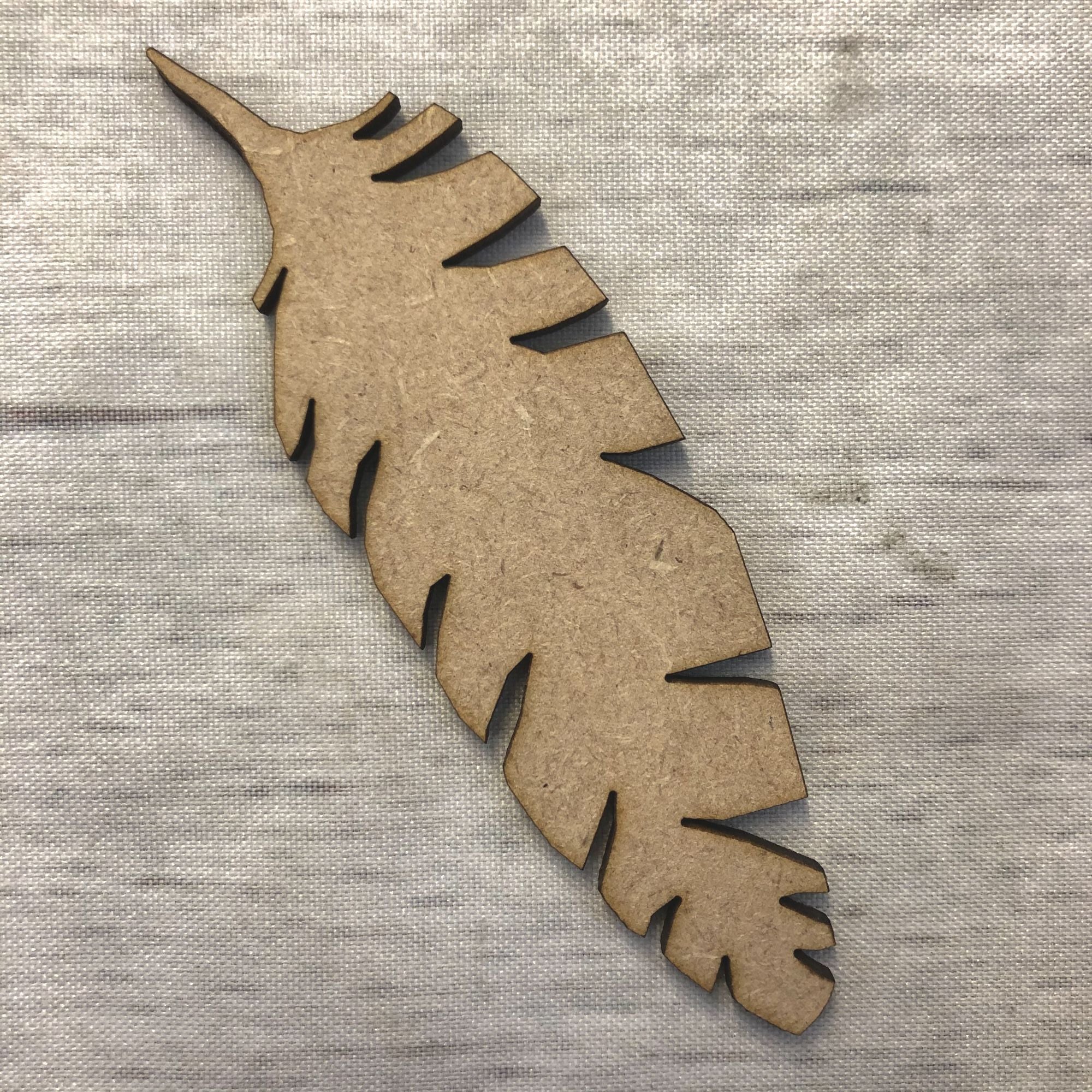 Feather Wooden Craft Shape