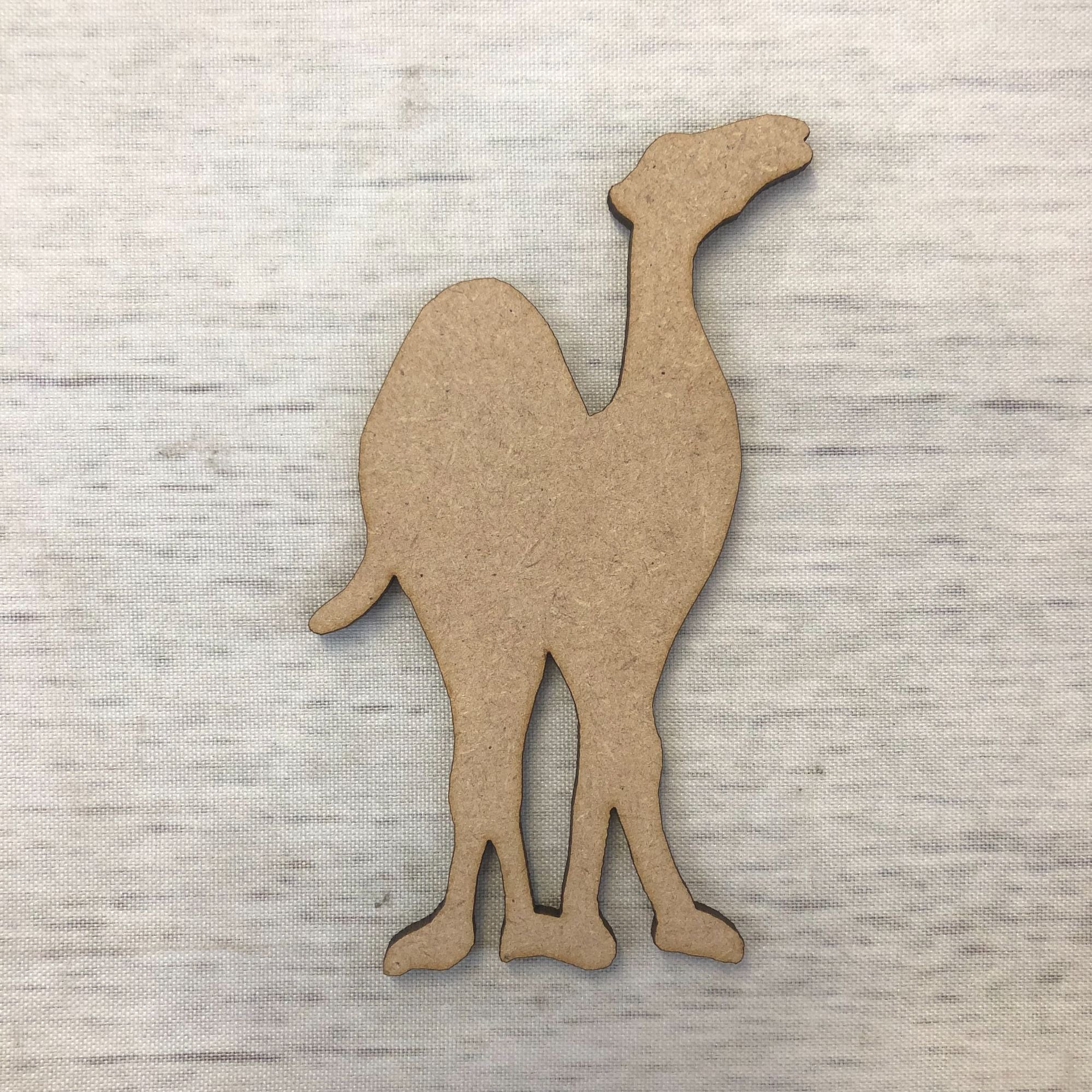 Camel 2 Wooden Craft Shape