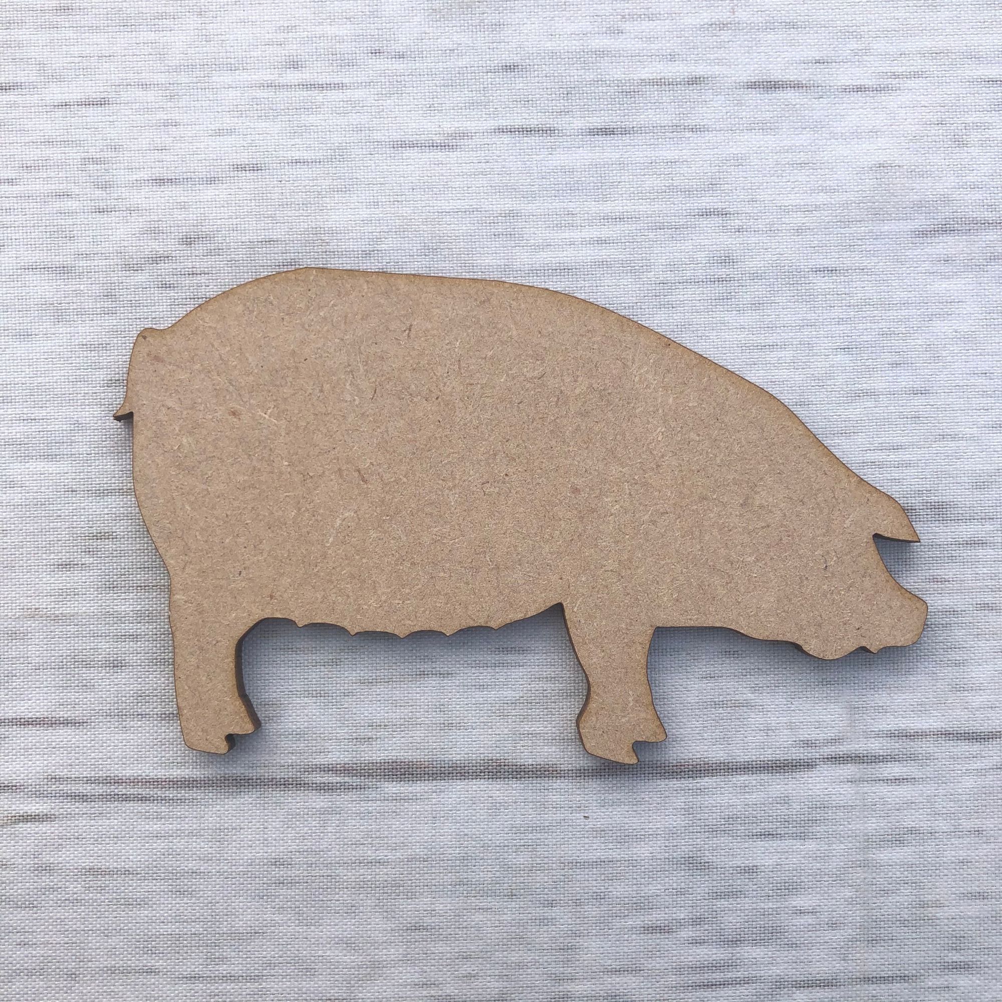 Pig Wooden Craft Shape