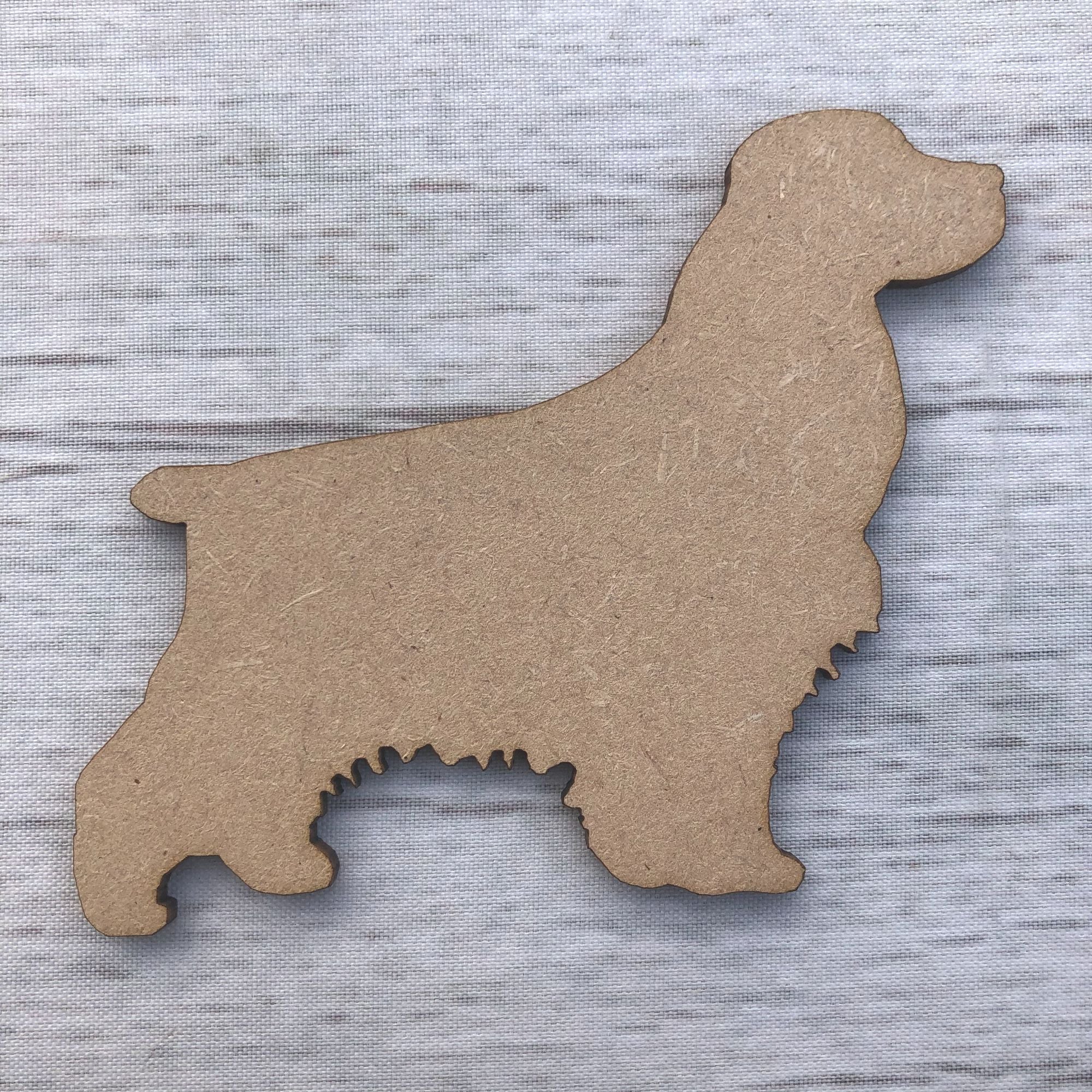 Dog  - Springer Spaniel Wooden Craft Shape