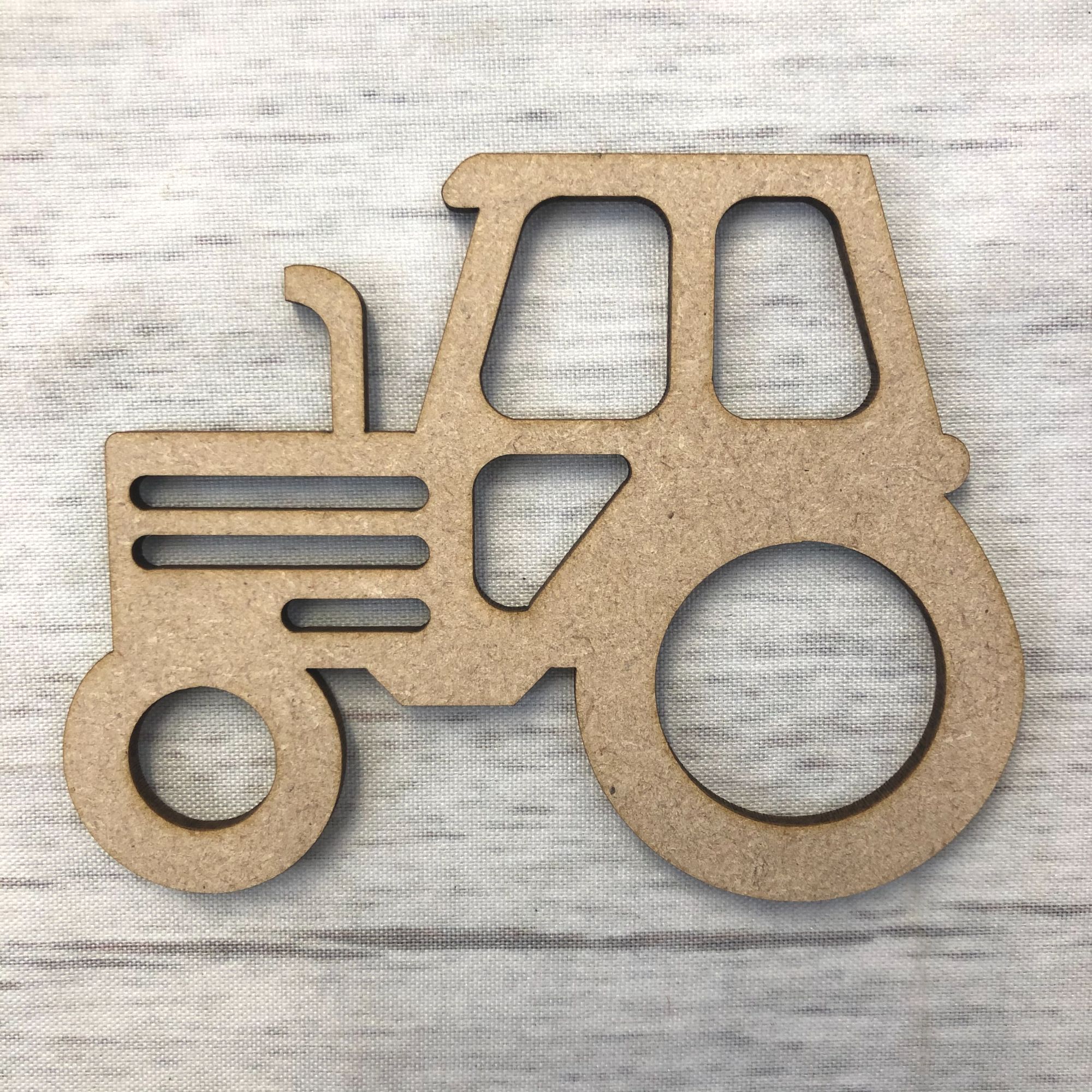Tractor 2 Wooden Craft Shape