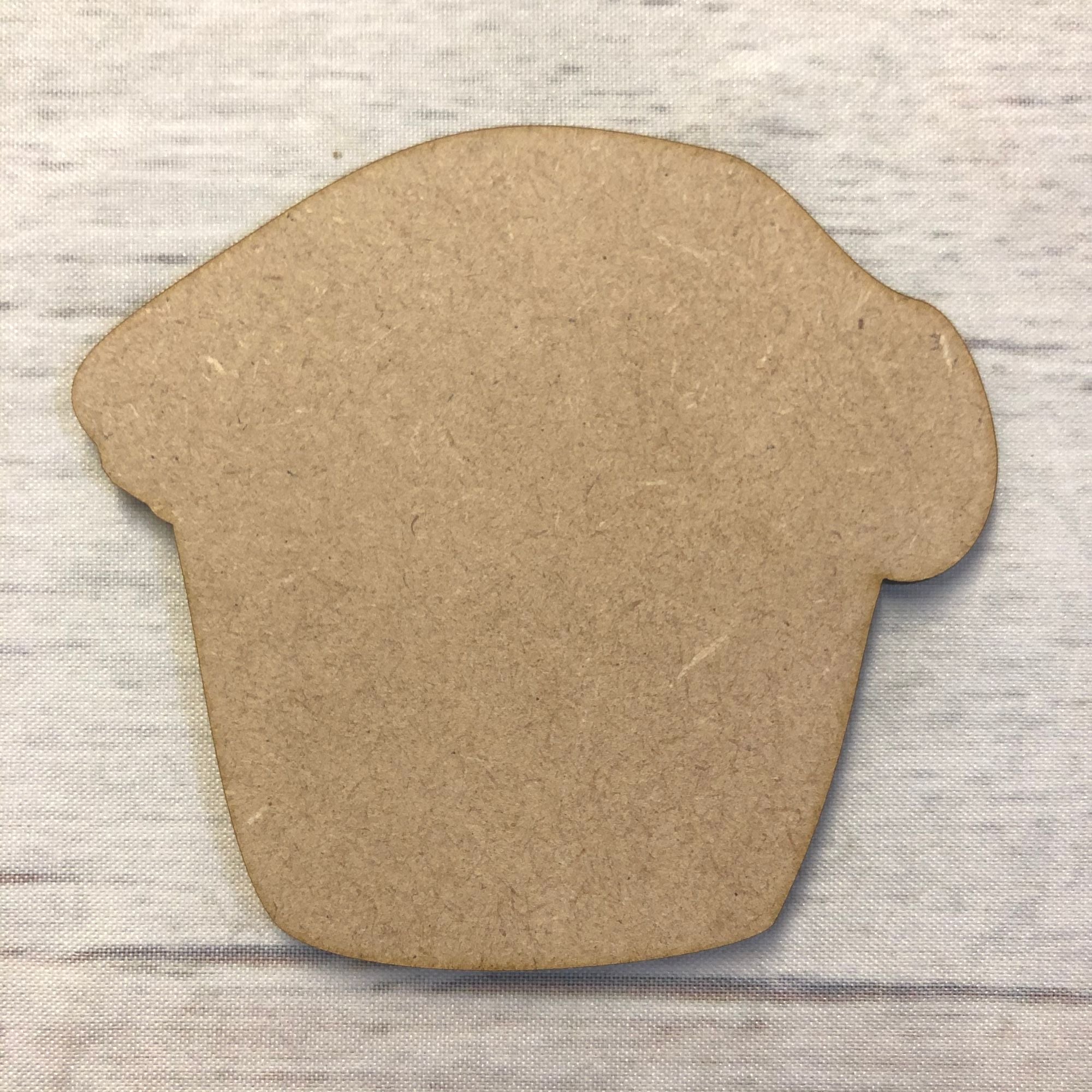 Cup Cake 1 Wooden Craft Shape