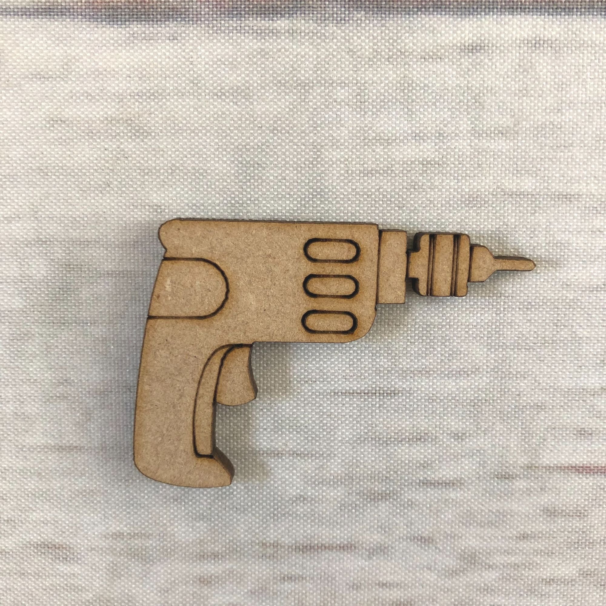 Drill -  engraved Wooden Craft Shape