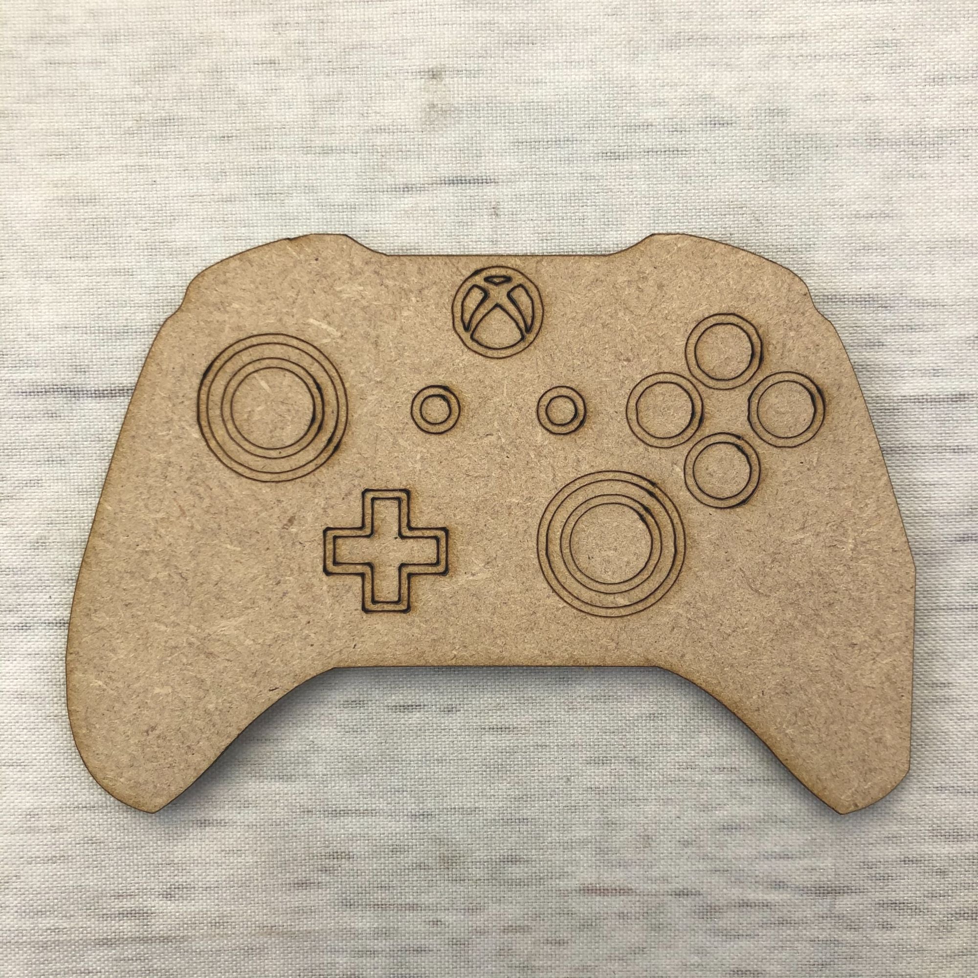 Games Controller - engraved Wooden Craft Shape