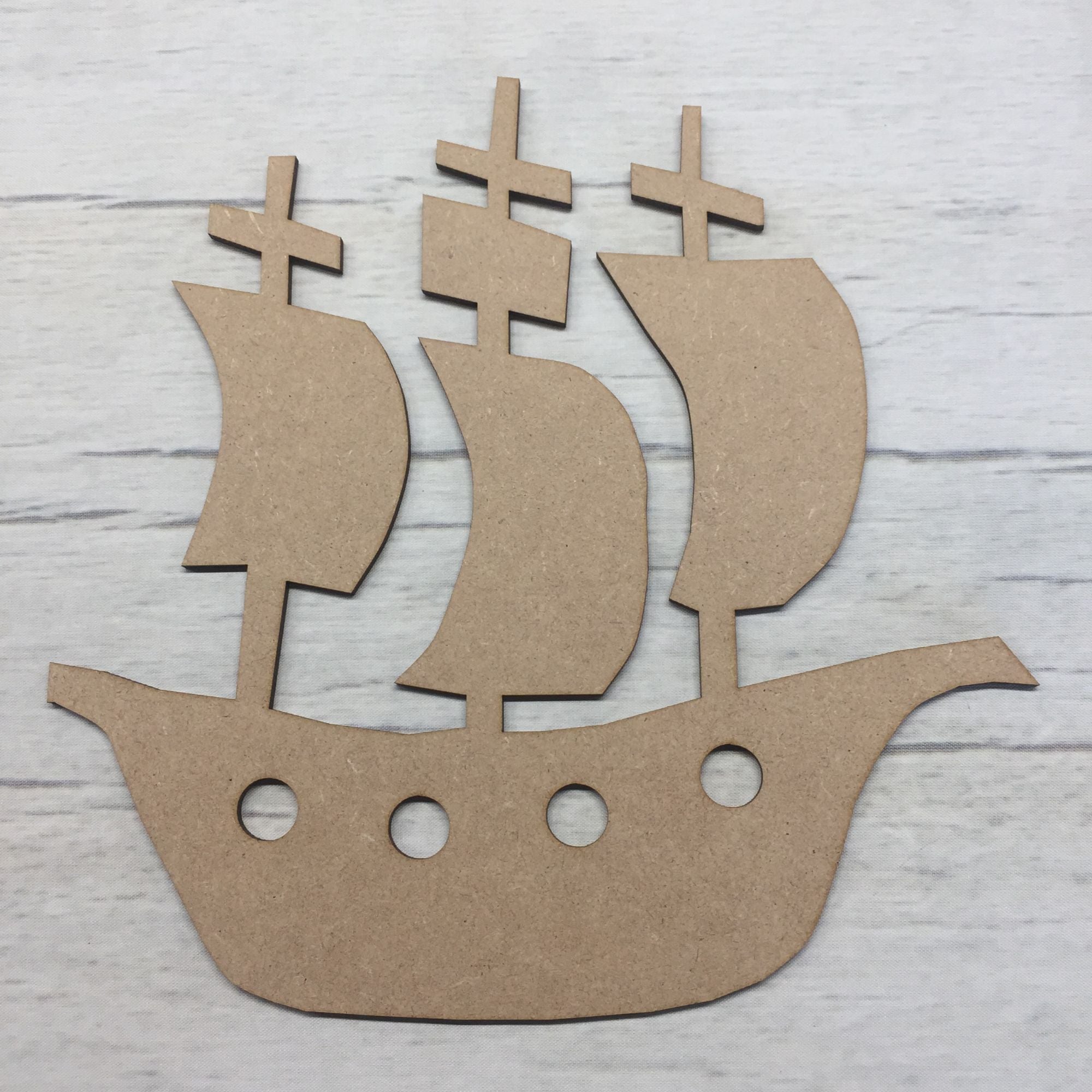 Pirate ship Wooden Craft Shape