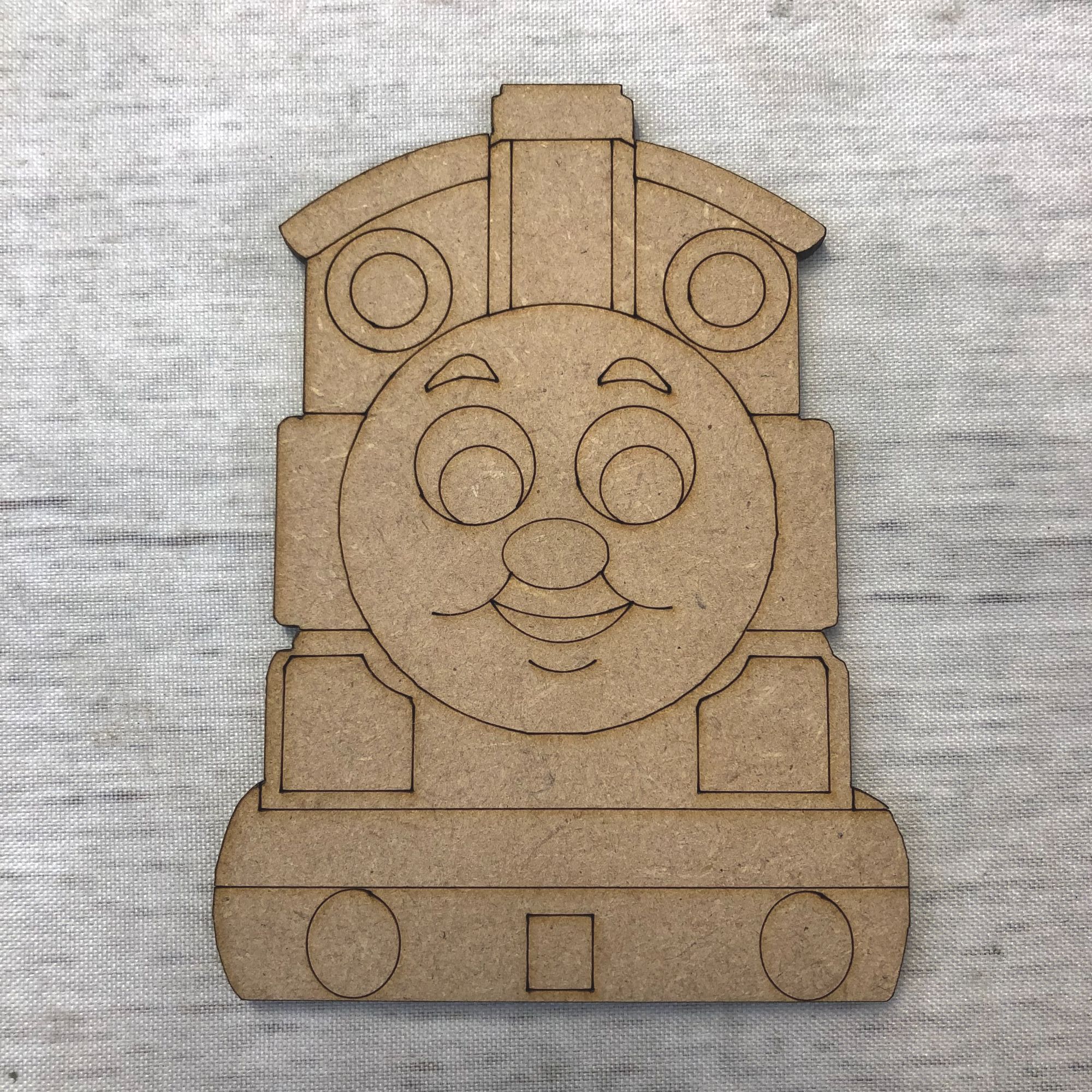 Train 3 - engraved Wooden Craft Shape