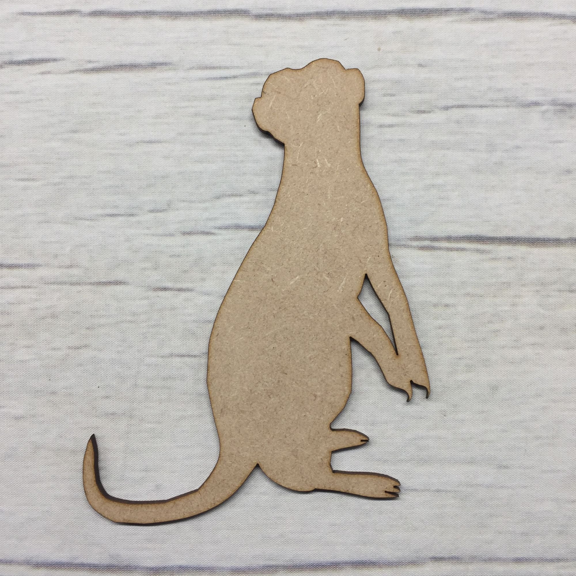 Meerkat 3 Wooden Craft Shape