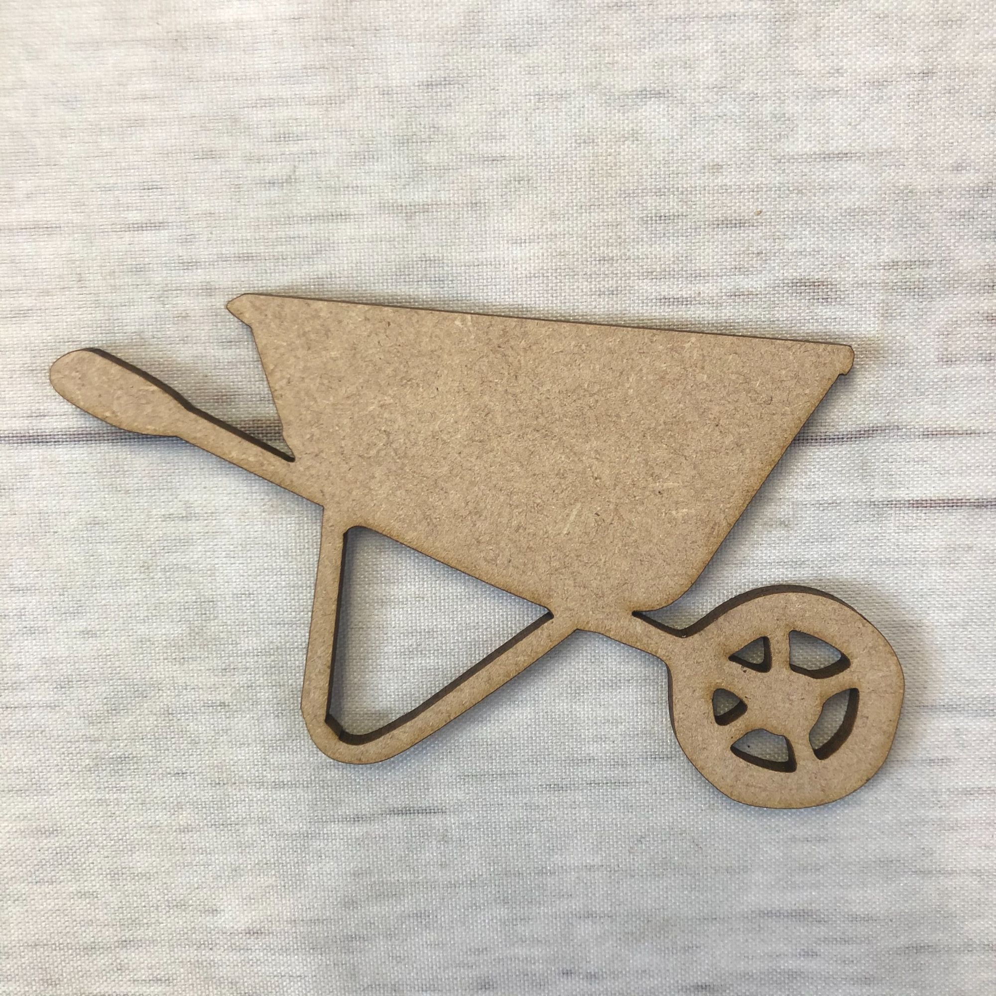 Wheelbarrow Wooden Craft Shape