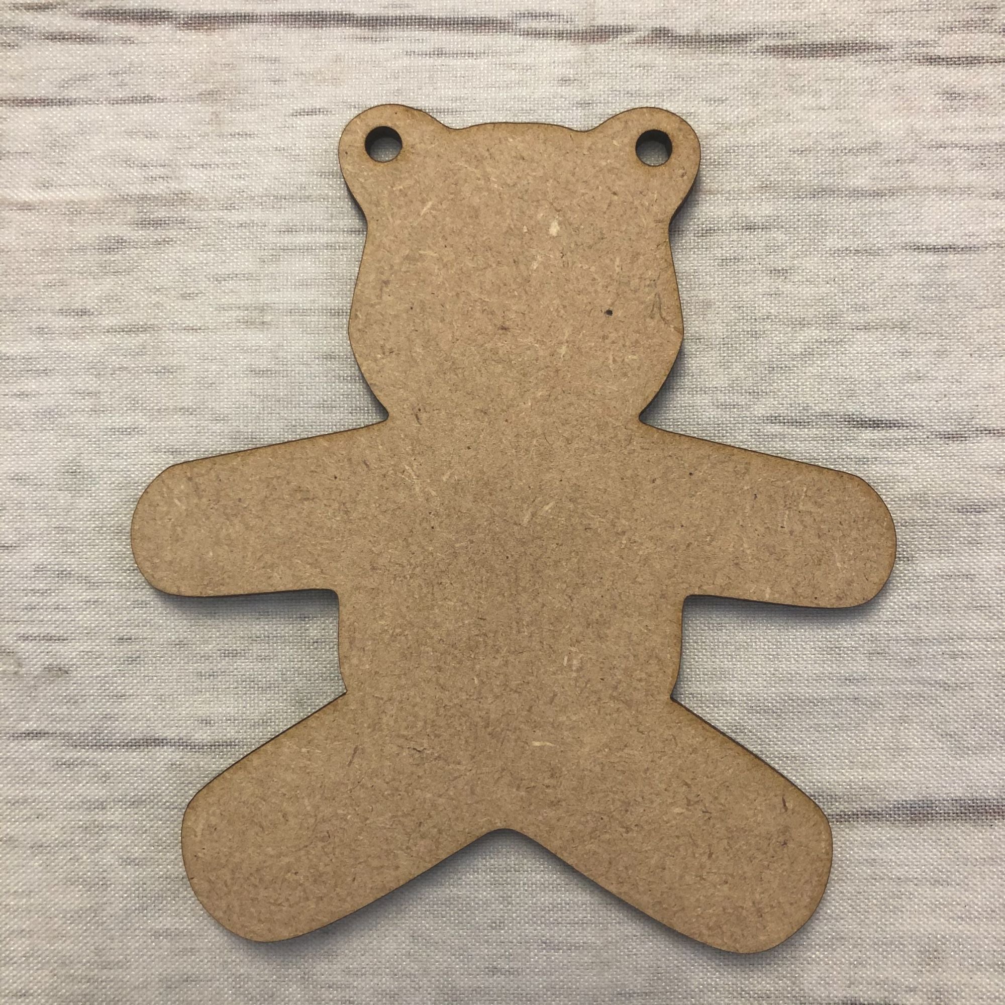 Bunting - Teddy Wooden Craft Shape