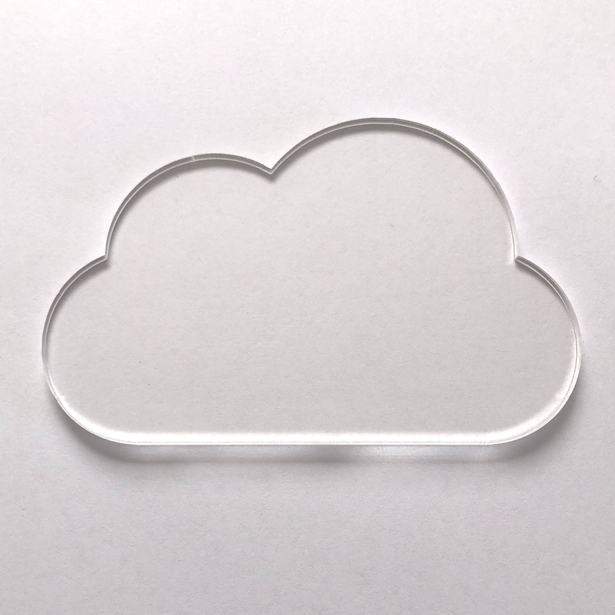 Clear Acrylic Cloud Acrylic Craft Shape